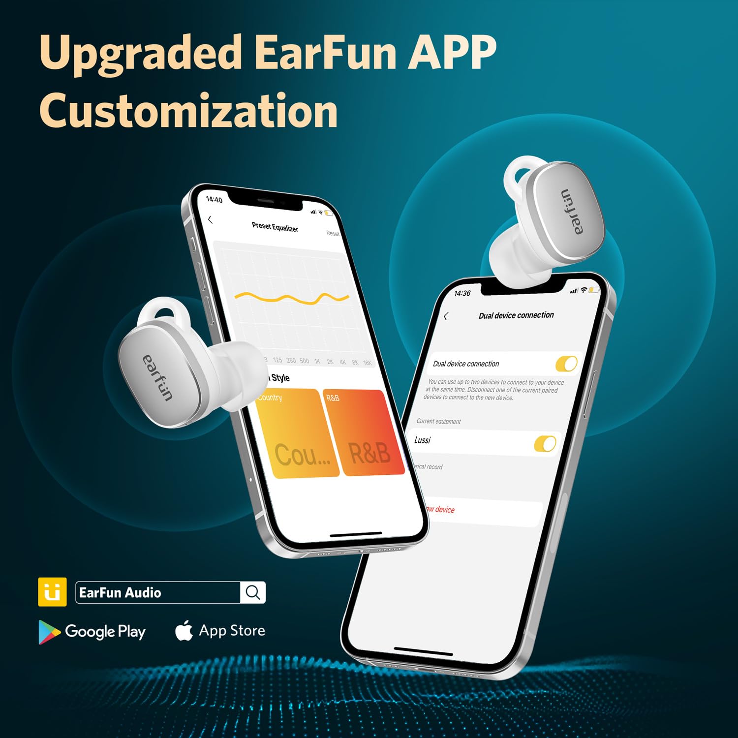 EarFun Free Pro 3 ANC Earbuds with Snapdragon Sound, aptX Adaptive & 6 Mics for Workout & Travel