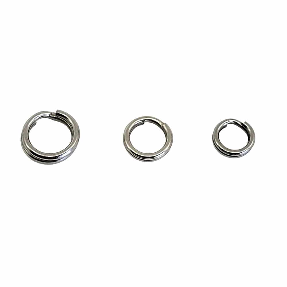 Premium Stainless Steel Split Rings - Quick Rig Fishing Tackle for Hooks, Lures & Swivels - Durable Corrosion-Resistant Rings for Saltwater & Freshwater Fishing