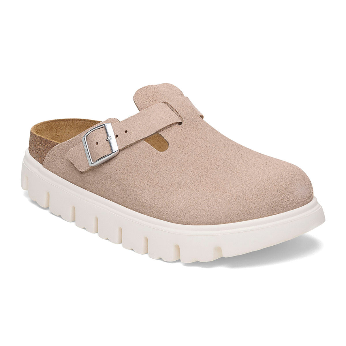 Chunky Suede Leather Loafers for Women - Boston Narrow Fit Slip-On Shoes for Casual Wear & Office Outfits