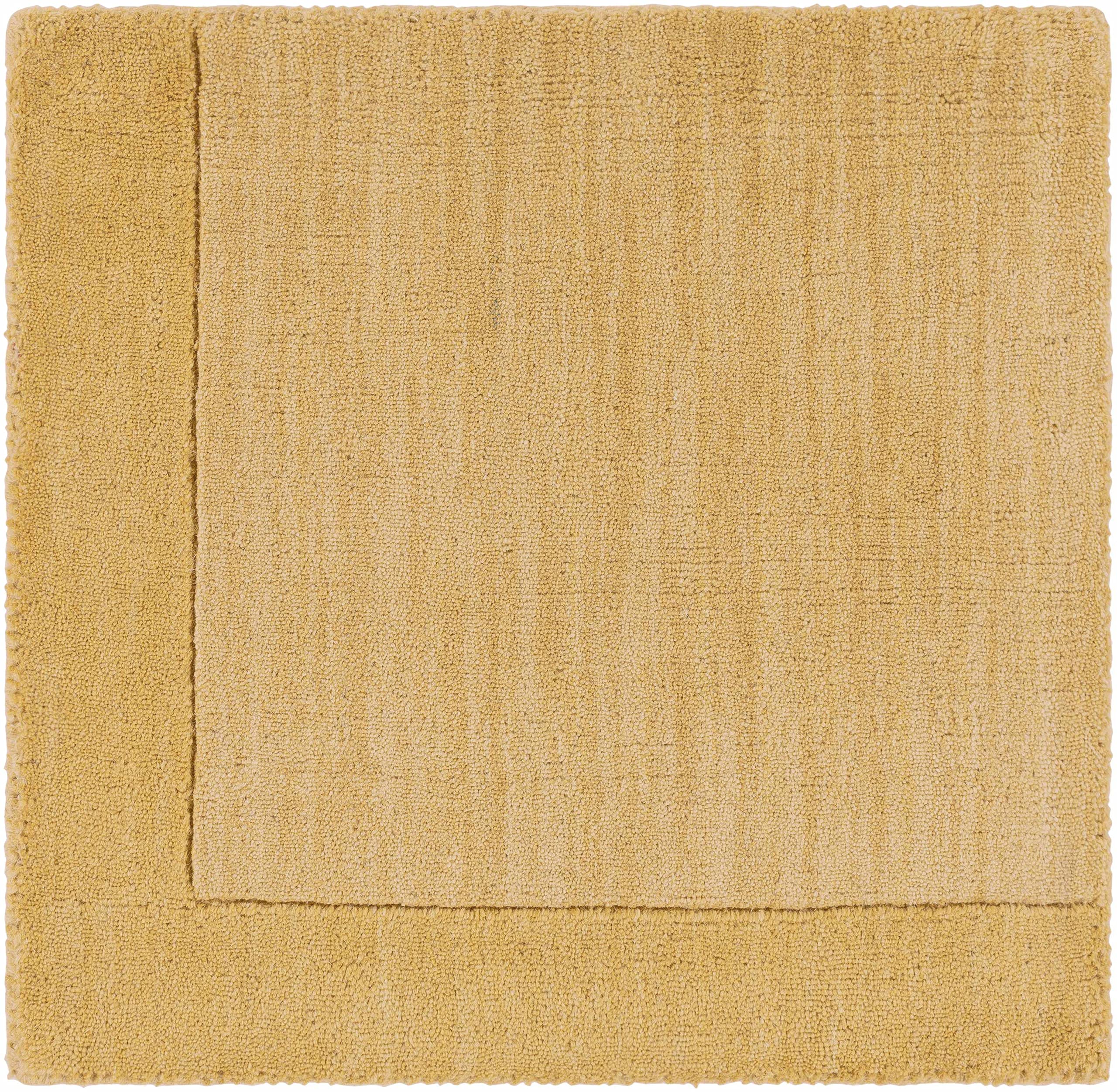 Hauteloom Hampden Wool Area Rug - 8' x 11' Brown Solid & Border Design - Soft & Durable for Living Room, Bedroom, Office - Perfect for Home Decor & Cozy Spaces