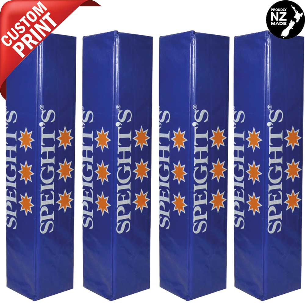 Premium Corporate Branded Rugby Goal Post Pads - High-Quality Safety Padding for Rugby Fields & Training Facilities | Perfect for Schools, Clubs, and Professional Matches