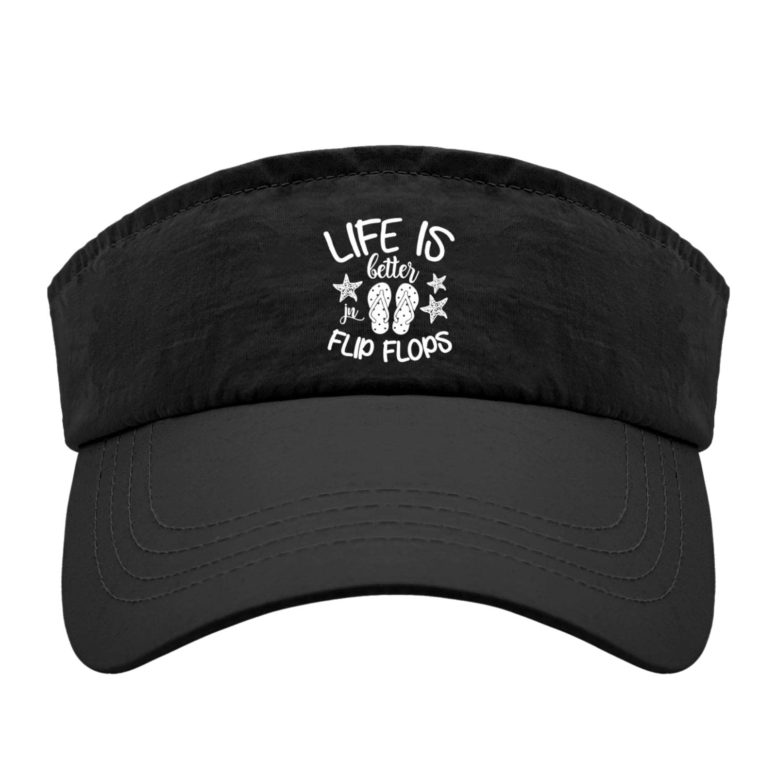 Men's Packable Sun Visor Hat - Lightweight Breathable Flip Flop Cap for Beach, Golf & Outdoor Activities | UV Protection & Adjustable Fit