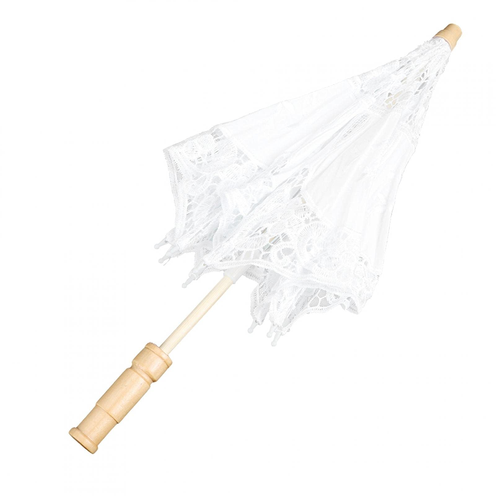 Elegant Wedding Umbrella - Fine Workmanship, Fashionable & Romantic - Perfect for Wedding Decorations, Celebrations, Theater Performances & Photo Props (White Tuba Blue) | Ideal for Outdoor Ceremonies, Photoshoots & Stage Productions