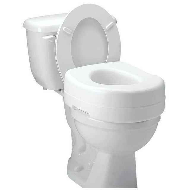 Carex Raised Toilet Seat with Handles - 5
