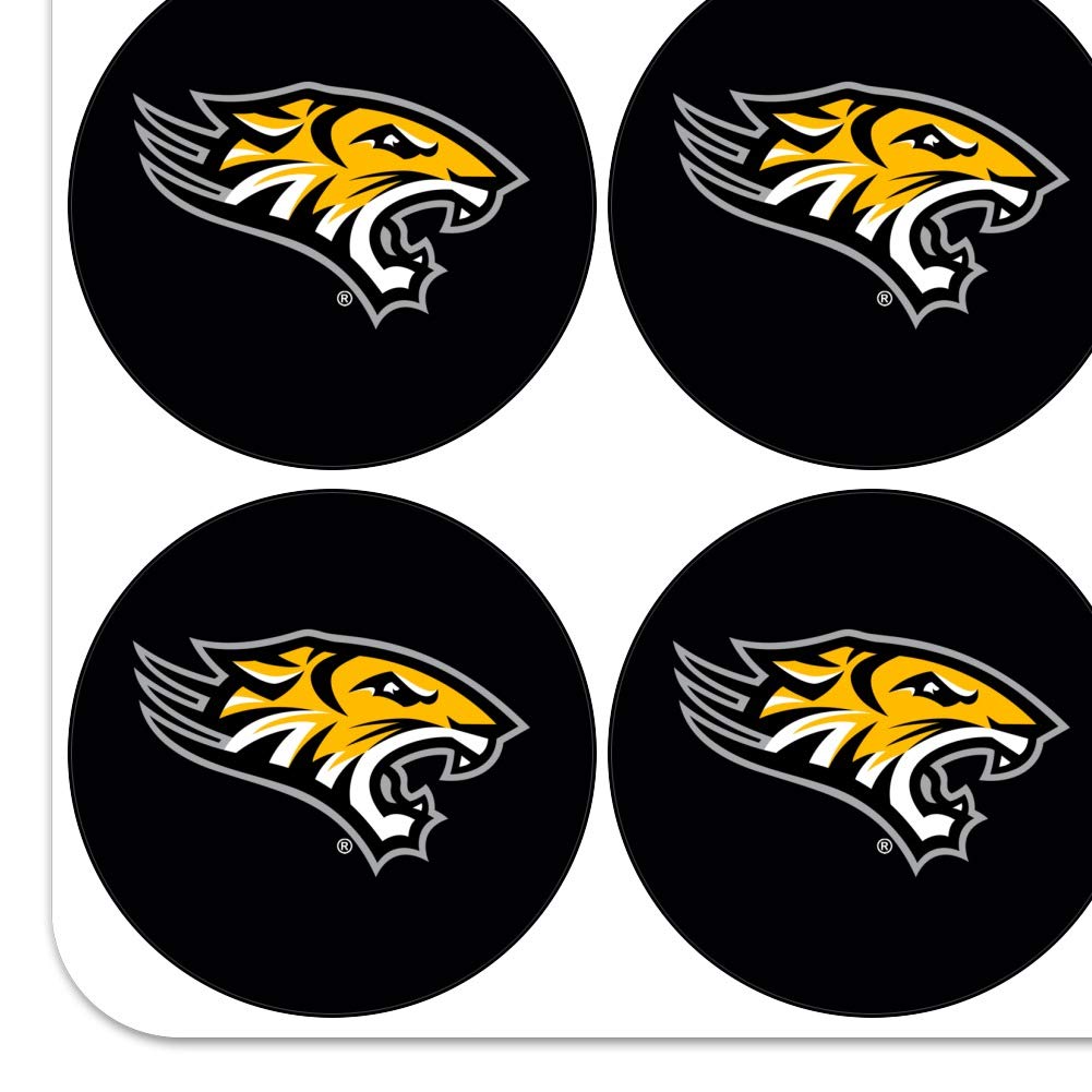 Towson University Tigers Logo 1 Inch Planner Stickers - Clear Scrapbooking Decals for Bullet Journals, DIY Crafts, School Supplies & Gift Wrapping