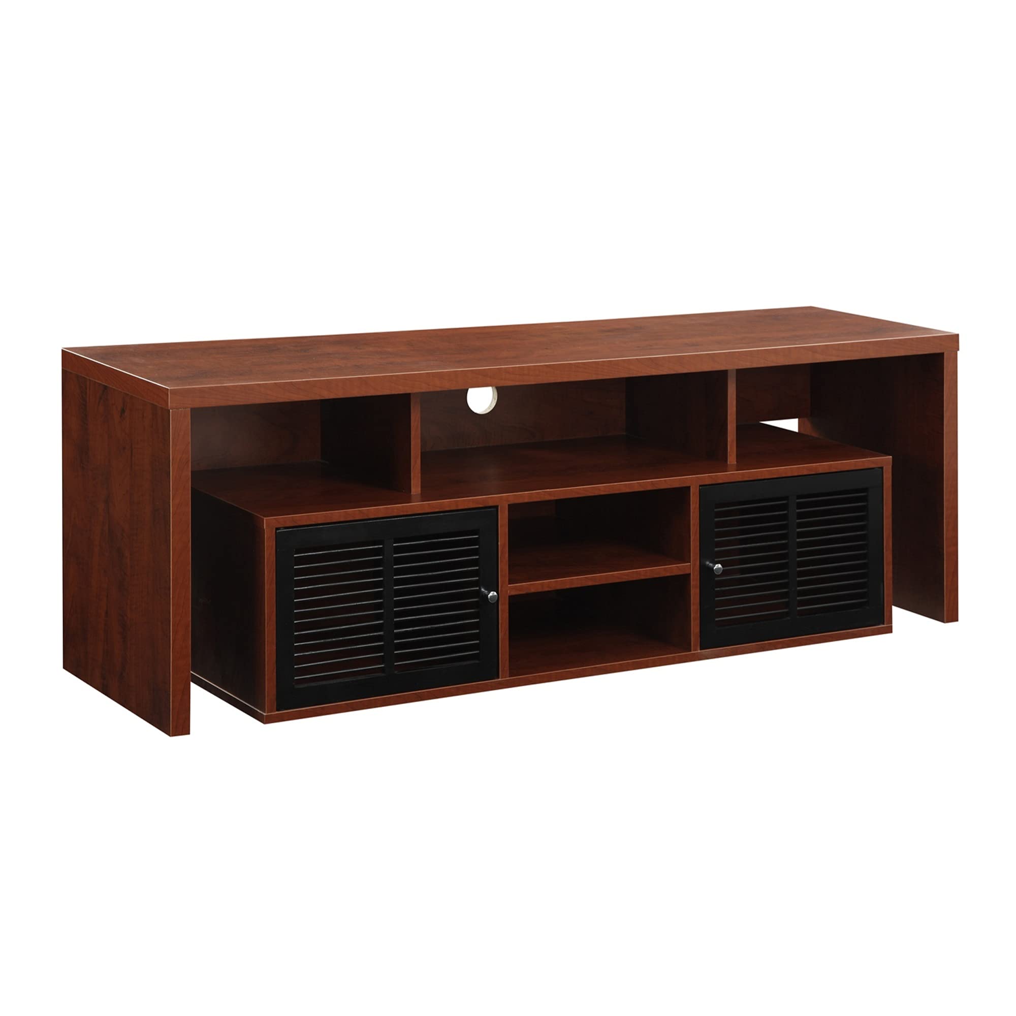 Ergode Lexington 60 inch TV Stand with Storage Cabinets & Shelves - Modern Entertainment Center for Living Room, Bedroom, Home Theater