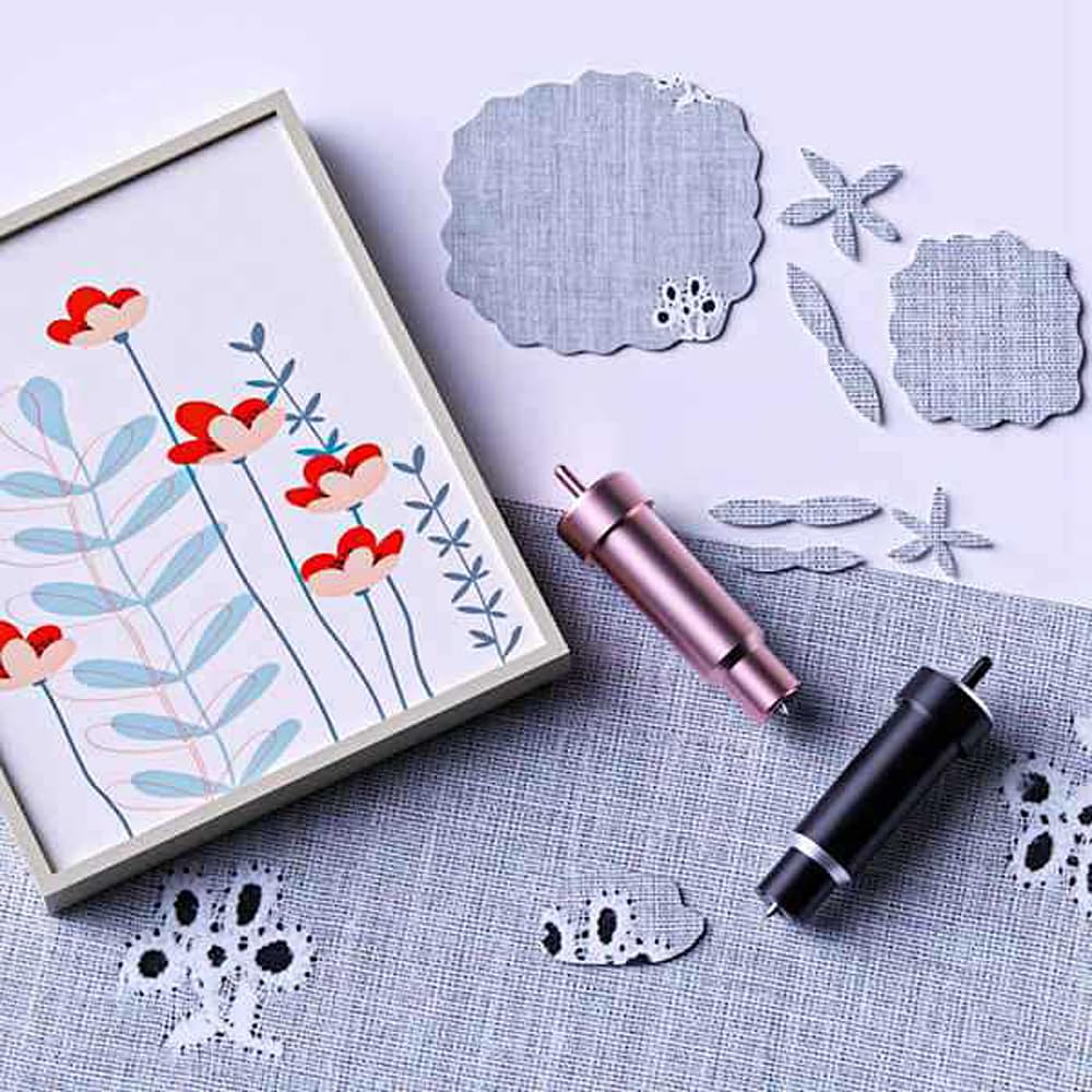 5Pcs Premium Fine Point Blades Compatible with Cricut Maker 3/Maker/Explore 3/Explore Air 2/Air/One/Venture - Replacement Blade Housing for Vinyl, Cardstock & Light Materials (Pink) - Perfect for DIY Crafts, Scrapbooking & Home Decor Projects