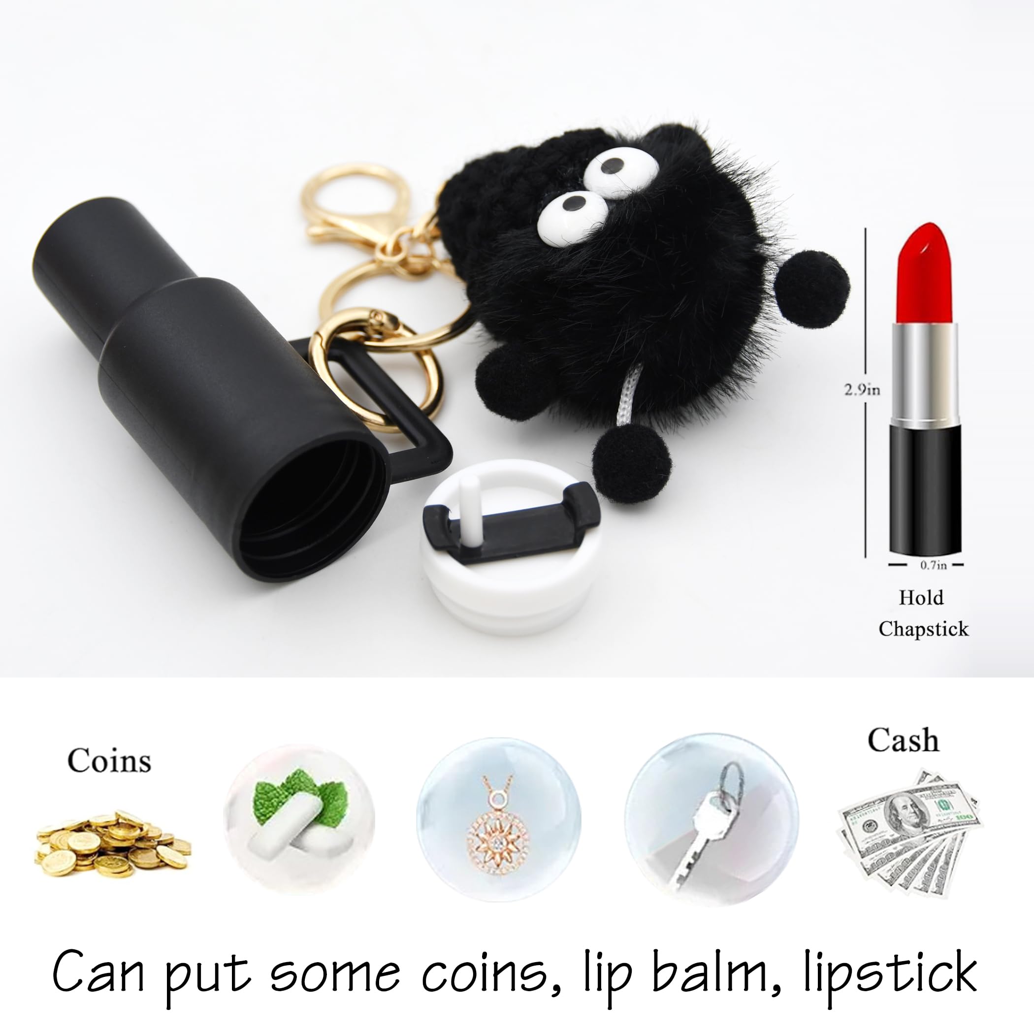 Cute Mini Tumbler Keychain - Stanley Cup Inspired Plush Ball Pendant for Handbags & Backpacks | Soft Artificial Keychain Charm for Women | Perfect Gift for Coffee Lovers & Cup Collectors