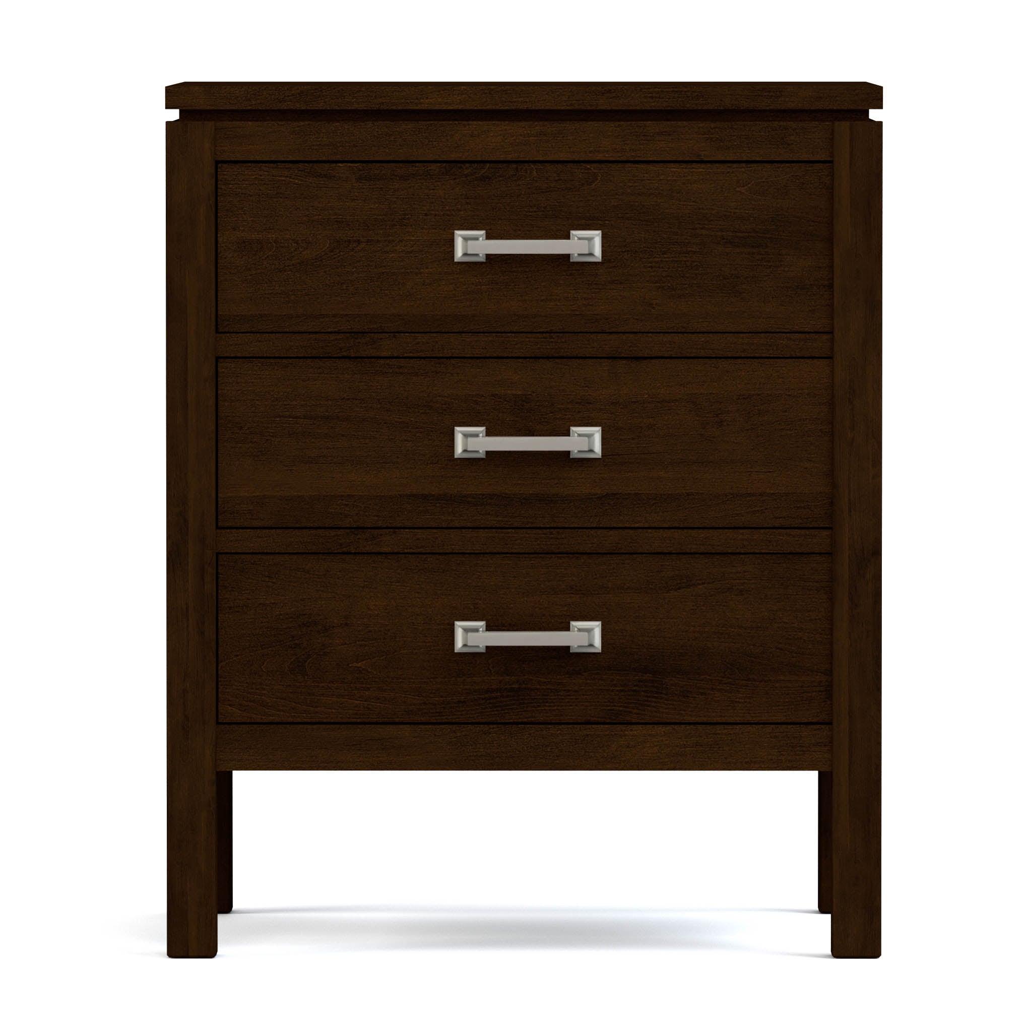 Dwyer 3-Drawer Nightstand - Modern Bedside Table with Storage for Bedroom, Living Room & Office - Wooden Night Stand with Smooth Gliding Drawers