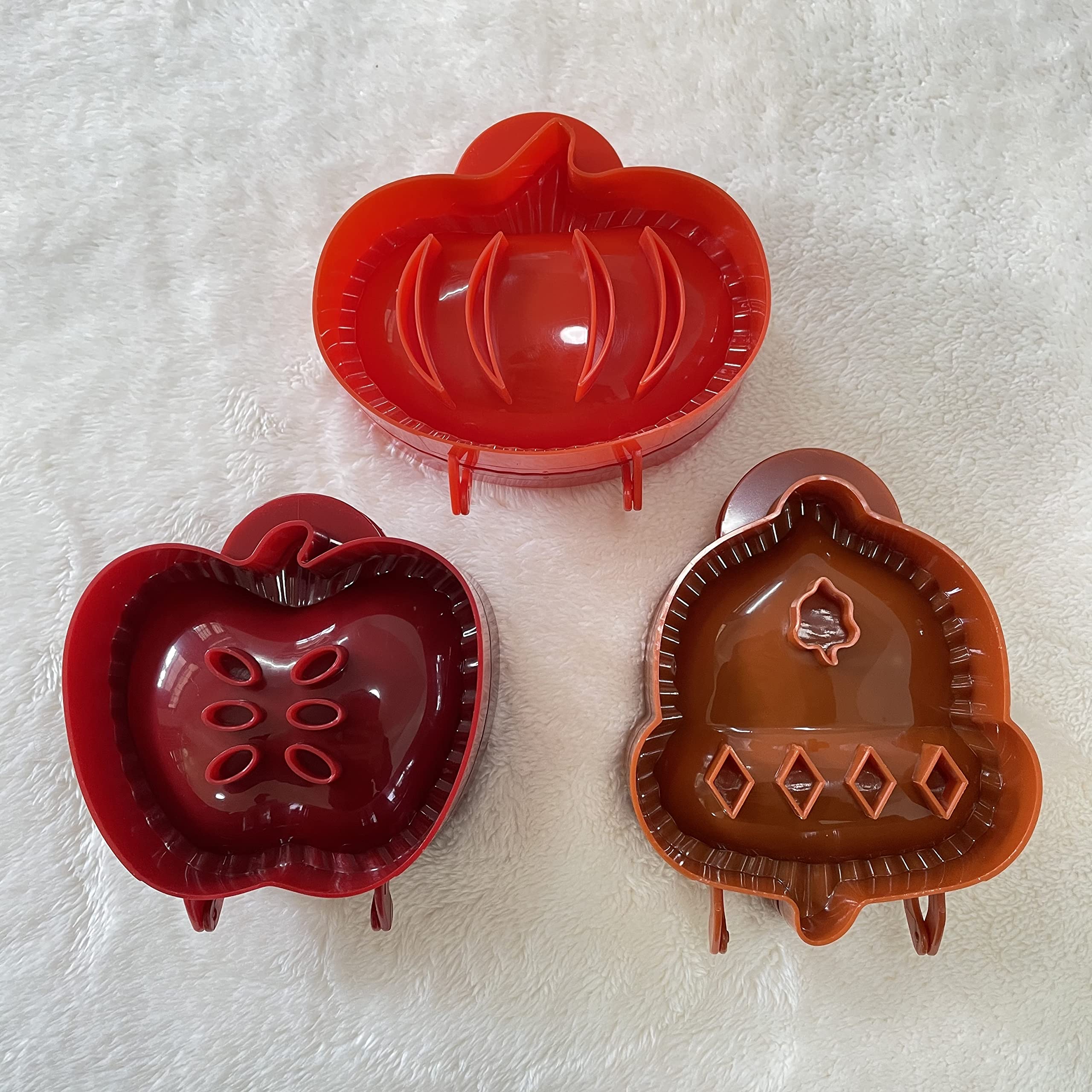 3 Pack Dough Presser Pocket Pie Molds - Apple, Pumpkin & Acorn Shaped Hand Pie Maker for Party, Potluck & Holiday Baking - Perfect for Thanksgiving, Christmas & Family Gatherings