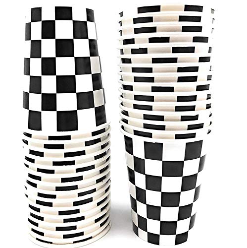 101-Piece Black & White Checkered Race Car Party Supplies Kit - Decorations & Favors for 20 Guests | Perfect for Birthday Parties, Baby Showers & Themed Events