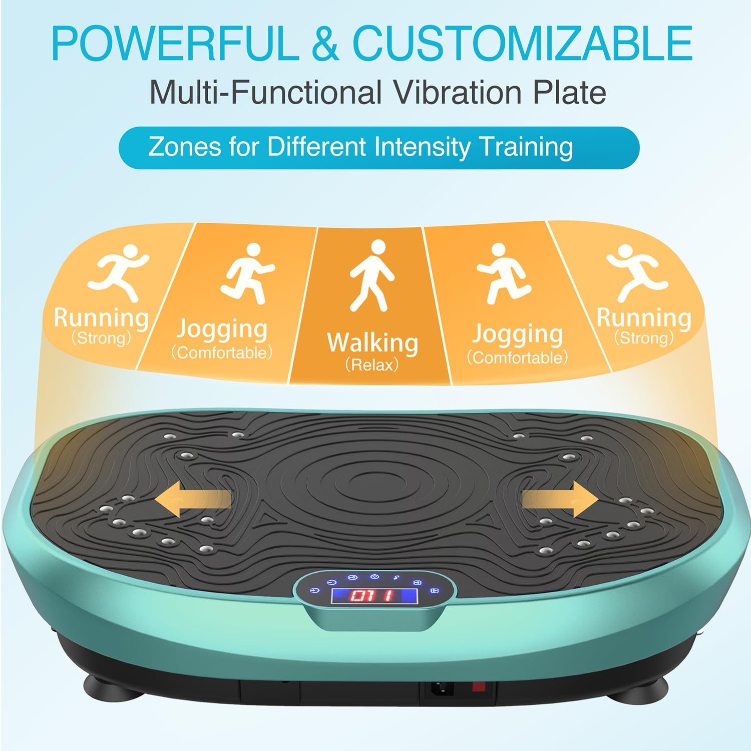 AXV Vibration Plate Exercise Machine - Whole Body Workout Platform for Weight Loss, Toning & Fitness | Power Vibration Technology for Home Gym & Wellness | Perfect for Home Workouts, Physical Therapy & Recovery