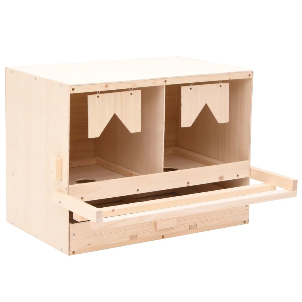Premium 2-Compartment Chicken Laying Nest Box - 24.8