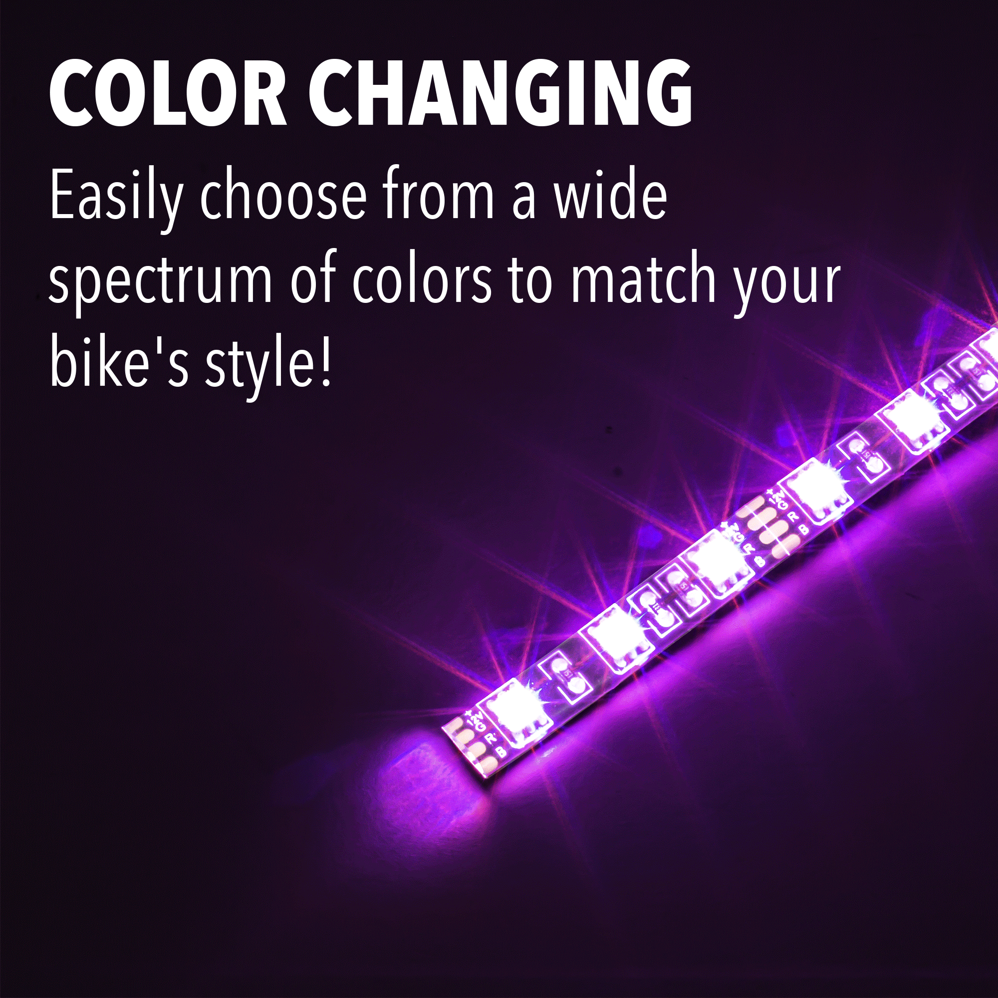 Eagle Lights SPECTRALSHIFT 12-Strip LED Underglow Kit - RGB Color Changing Car Accent Lighting for Trucks, SUVs & Motorcycles | Customizable Mood Lighting for Night Driving & Car Shows