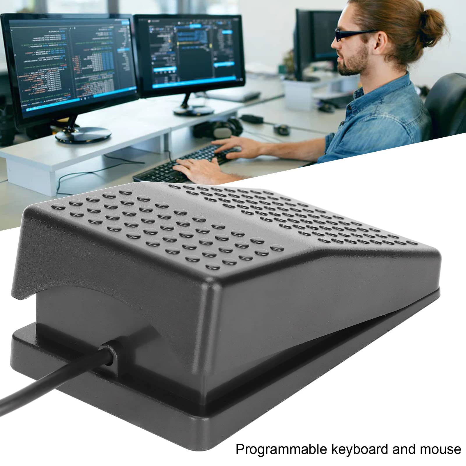 Programmable USB Foot Switch Pedal for Gaming & PC Control