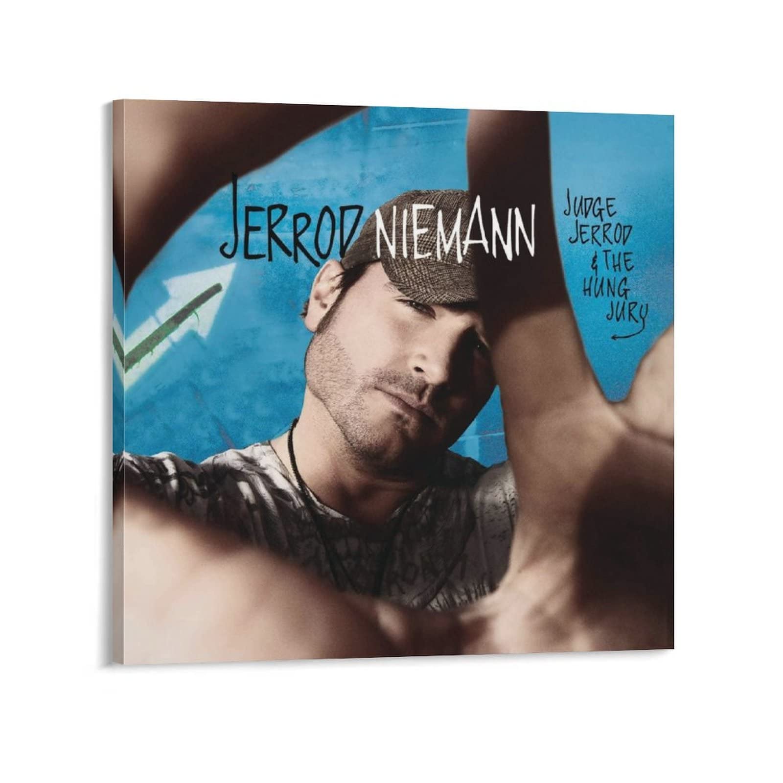 Jerrod Niemann Judge Jerrod & The Hung Jury Canvas Poster - 24x24inch (60x60cm) Framed Wall Art for Bedroom, Office & Sports Fan Decor - Perfect Gift for Country Music Lovers & Home Decoration
