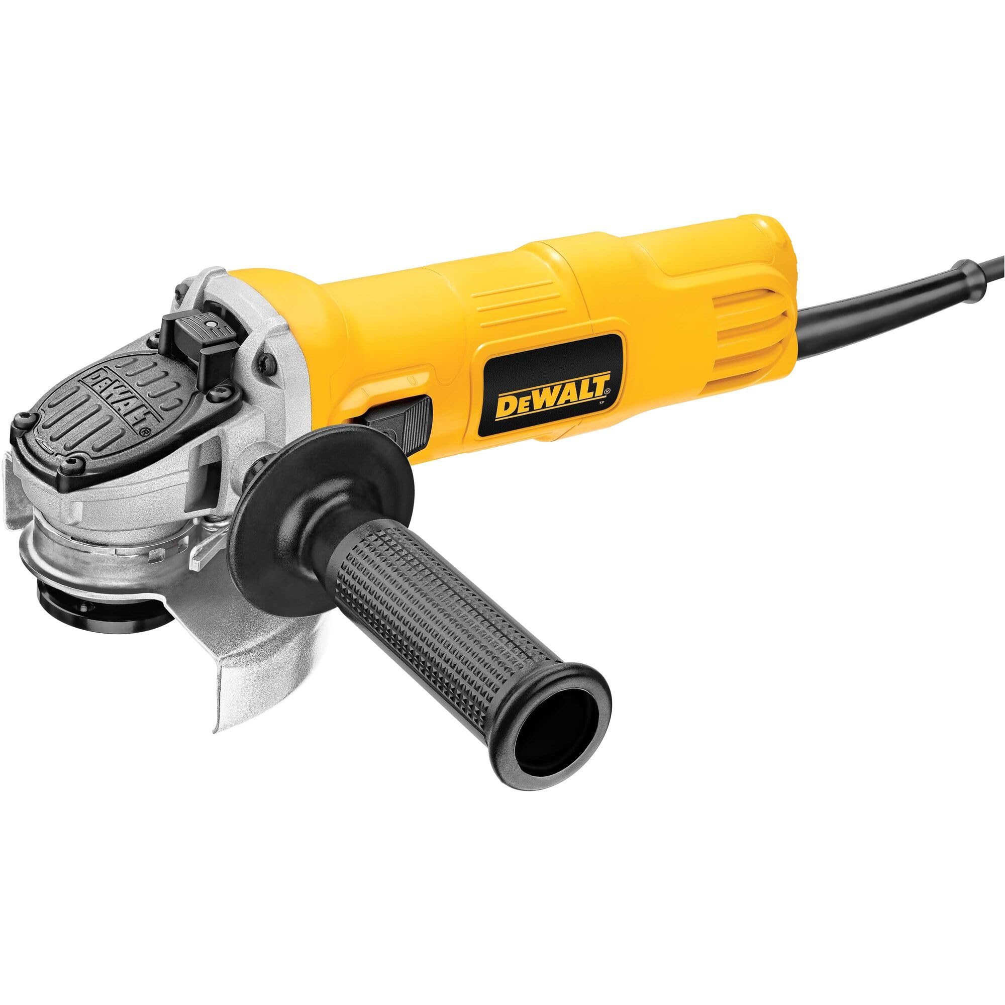 DEWALT DWE4011 4-1/2-Inch Angle Grinder with One-Touch Guard - Heavy Duty Metal Cutting, Grinding & Polishing Tool for Construction and DIY Projects