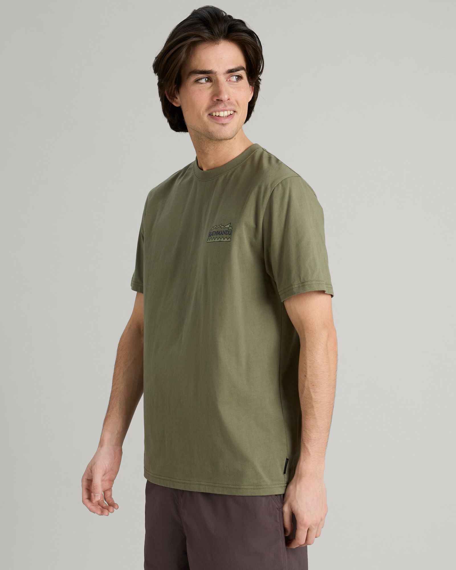 Men's Summit Print Organic Cotton T-Shirt - Eco-Friendly Casual Tee for Outdoor Adventures & Everyday Wear