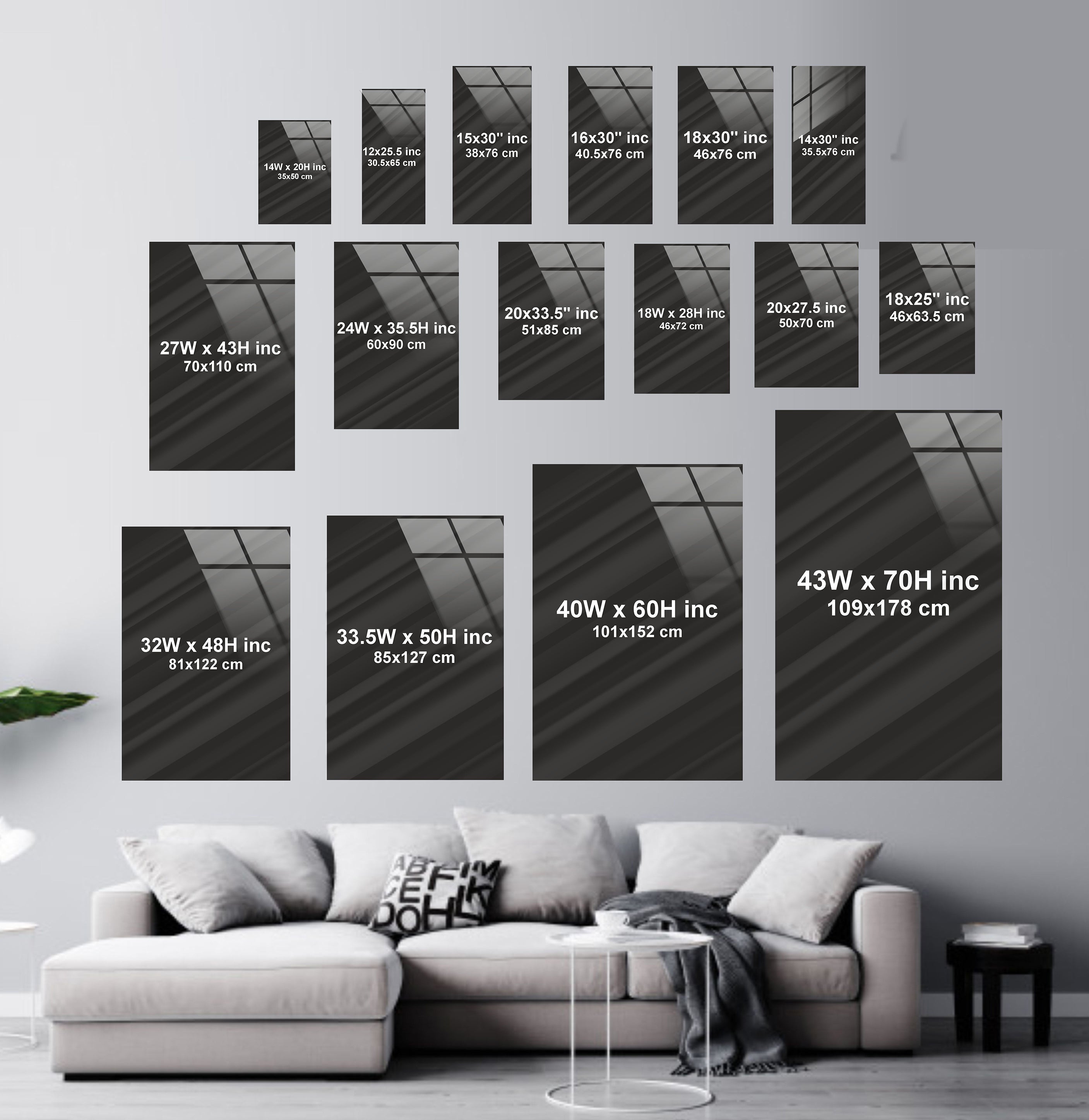 Abstract Sculpture Wall Art - Modern Black and White Glass Decor for Living Room, Office & Contemporary Spaces