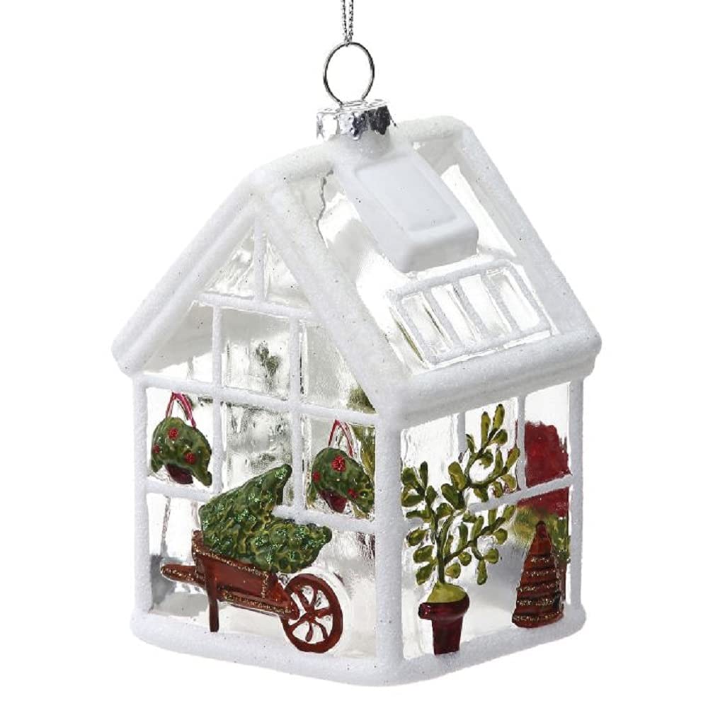 Premium Glass Greenhouse Ornament for Indoor/Outdoor Plants - Elegant Home & Garden Decor - Perfect for Windowsills, Terrariums, and Botanical Displays