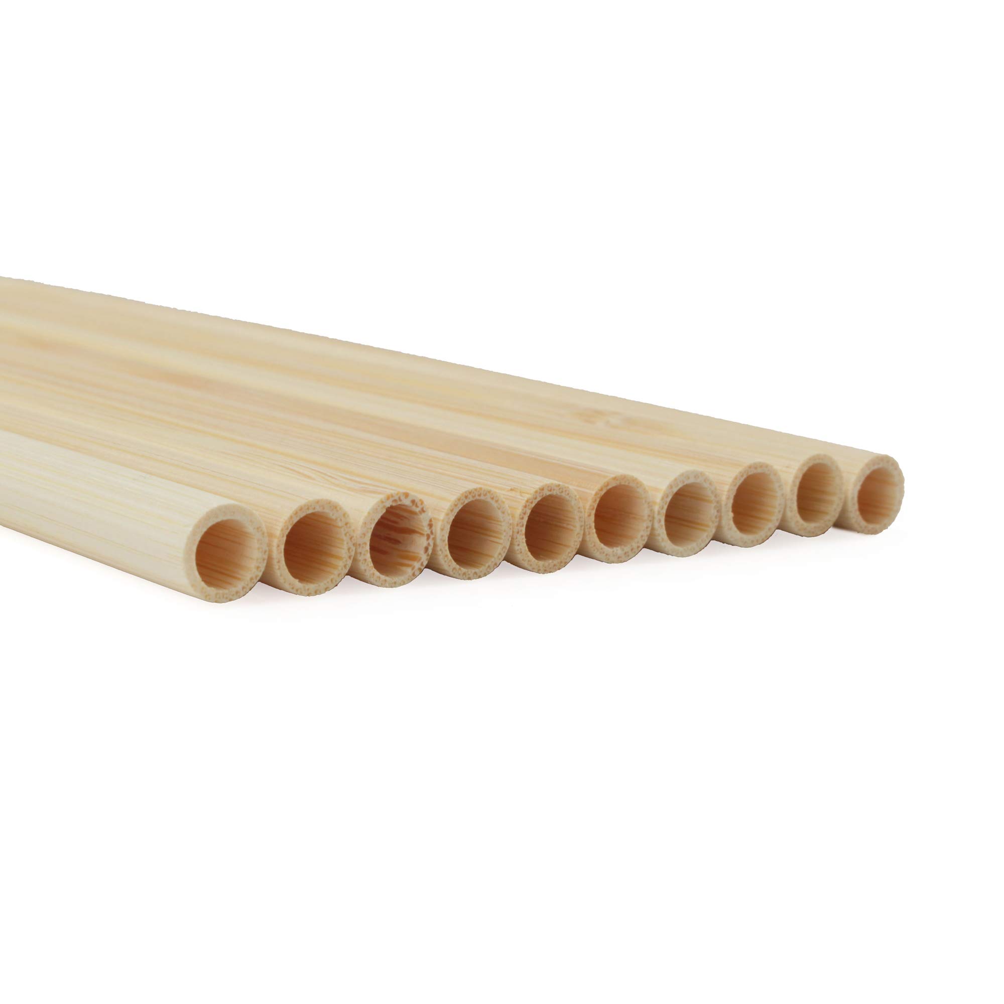 BambooMN Reusable Bamboo Drinking Straws Set of 300 | 7.87