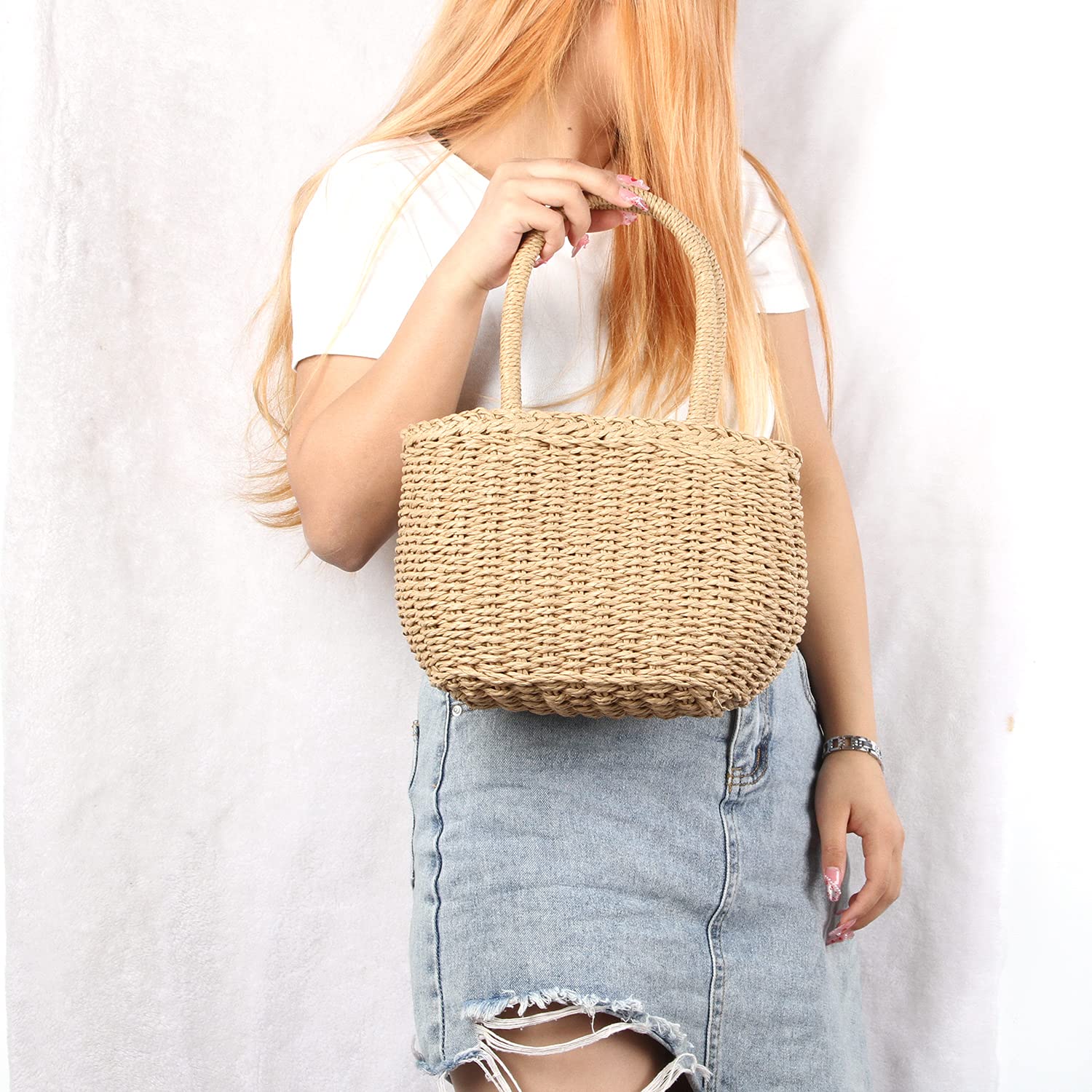 FENBEN Women's Straw Hobo Bag - Woven Crossbody Purse, Rattan Shoulder Handbag for Beach, Vacation & Summer Outfits | Perfect for Casual Wear, Travel & Boho Fashion Accessories
