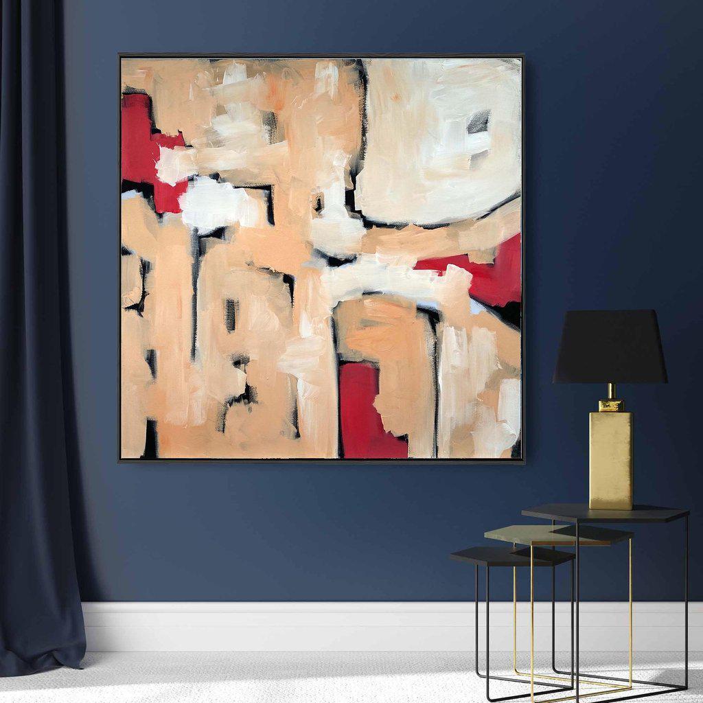 The Maze Original Handmade Painting - Abstract Wall Art for Living Room, Bedroom & Office Decor