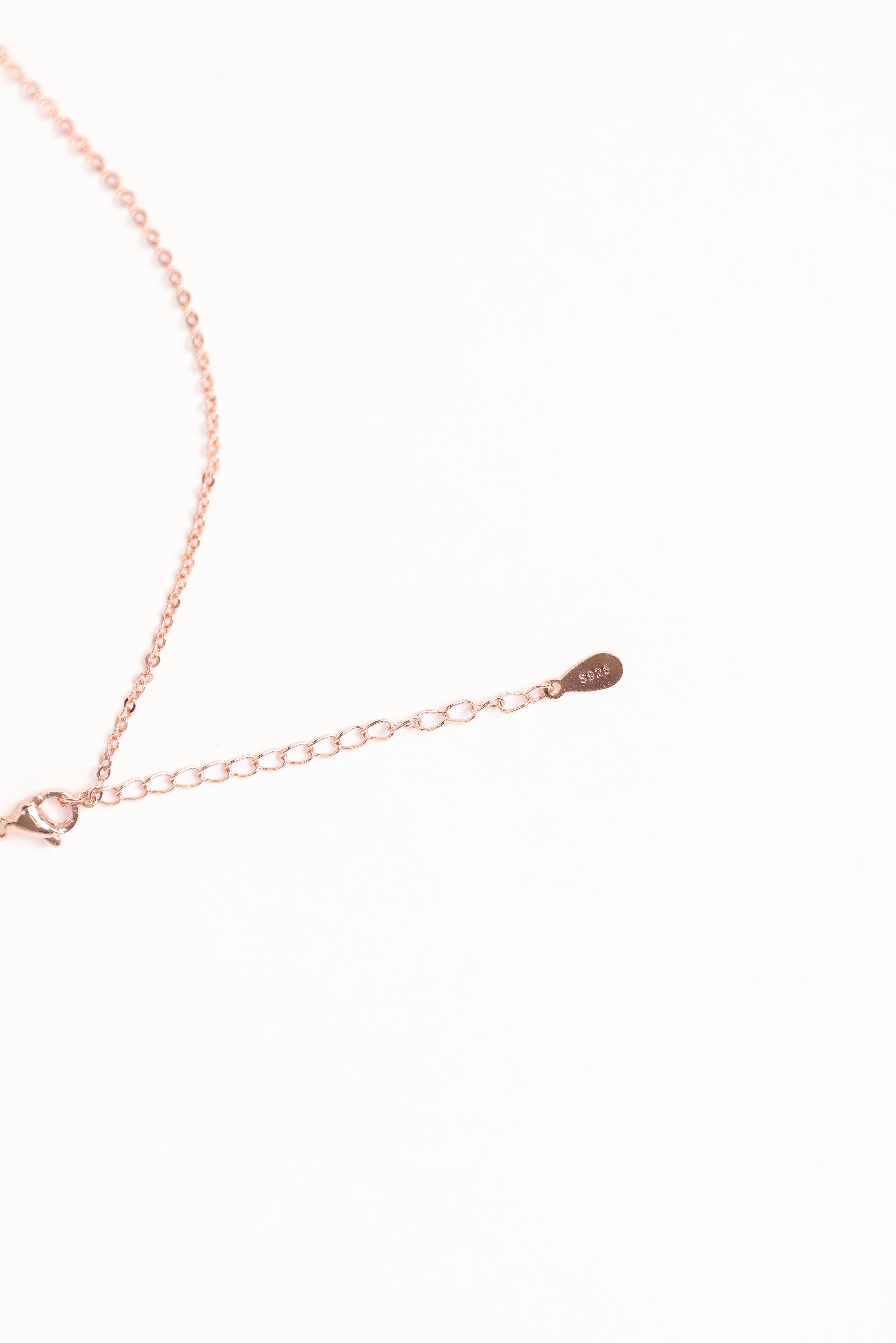 Flavia Rose Gold Necklace for Women - Elegant Layering Pendant Jewelry for Daily Wear, Date Night & Special Occasions