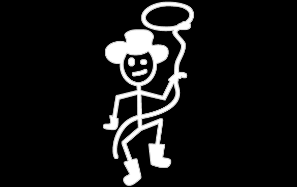 771 Cowboy Dad Sticker - 2.8 x 5.3 Inches - Waterproof Vinyl Decal for Laptops, Cars, Tumblers - Perfect for Fathers Day Gifts & Western Decor