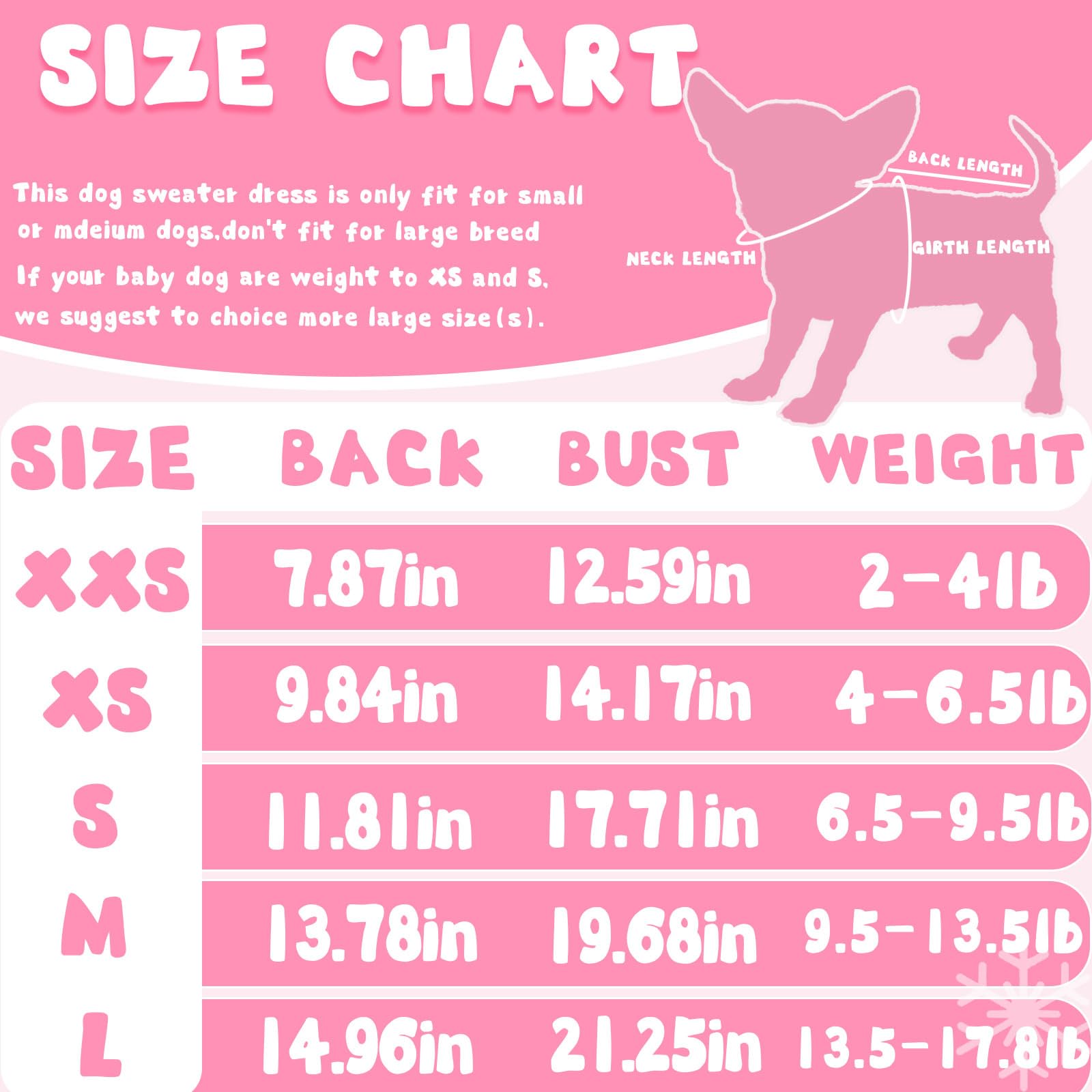 Warm Fleece Dog Sweater for Small Dogs - Cute Pink Puppy Hoodie with Bowtie & Leash Hole | Winter Chihuahua Clothes for Cold Weather (X-Small) | Perfect for Outdoor Walks & Indoor Cozy Time