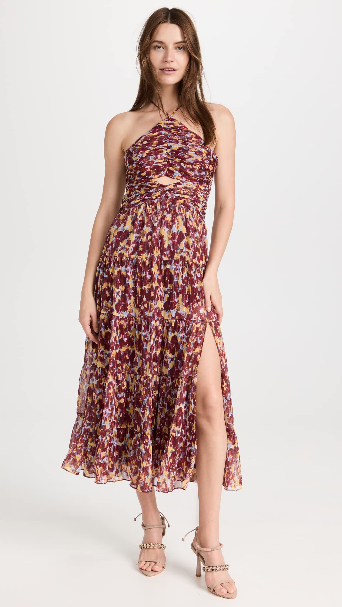 LIKERY Women's Khiara Cocktail Party Dress - Elegant Sleeveless Bodycon Midi Dress for Evening Events, Weddings & Night Out