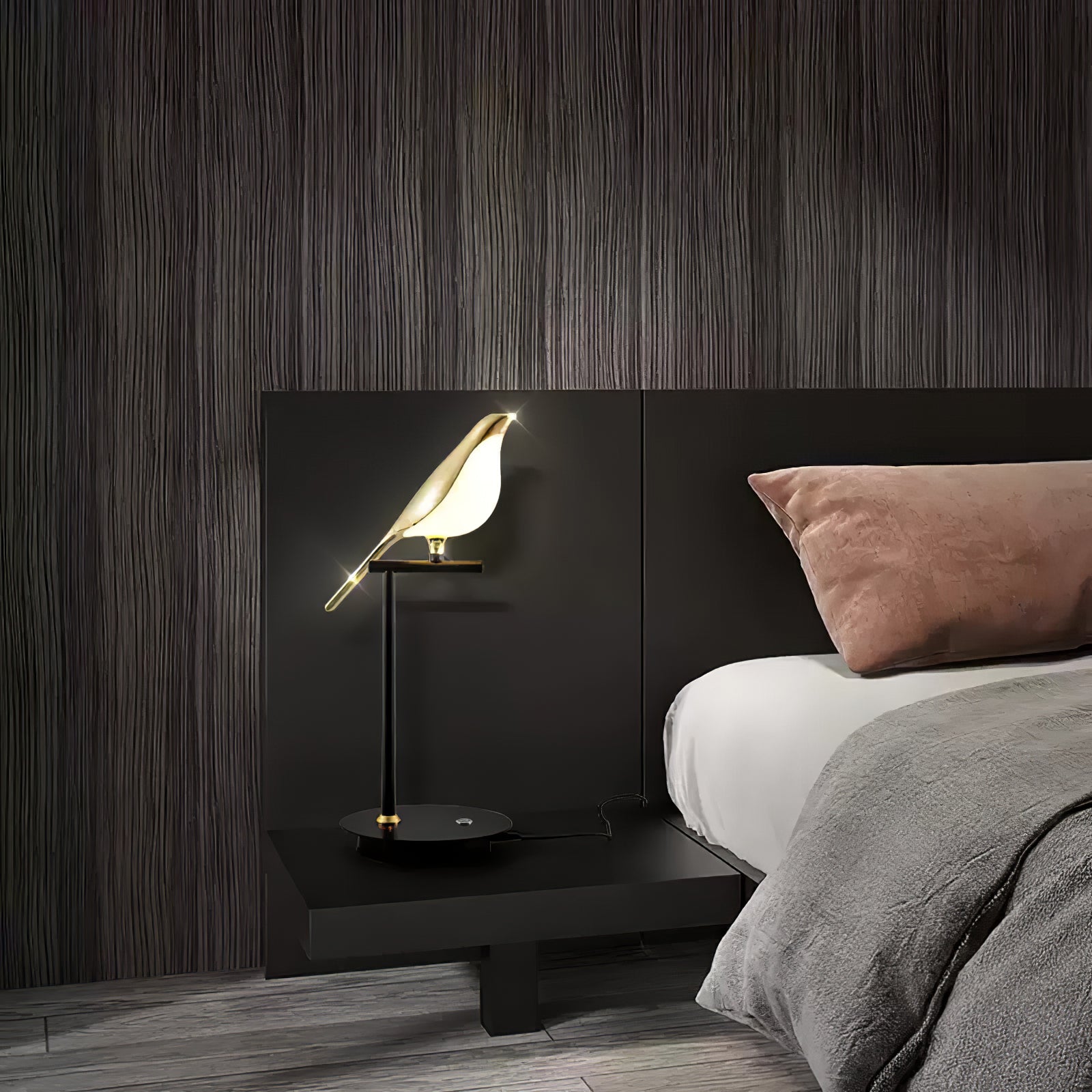 Magpie Perch Table Lamp - Modern Decorative Lighting for Bedroom, Living Room & Office - Stylish Home Decor Accent Light