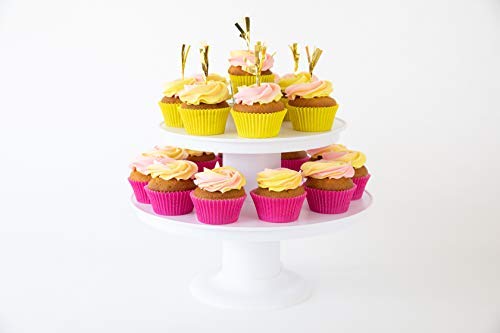 2 in 1 Popping Cake and Cupcake Stand with Pull-Ring Surprise - Perfect for Birthday Parties, Baby Showers & Special Celebrations