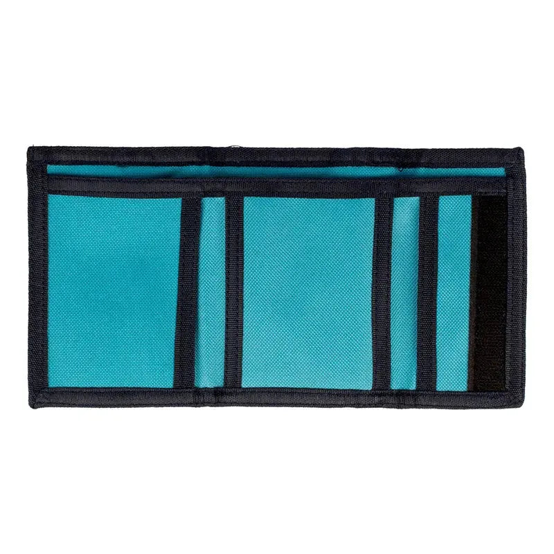 DC Ripstop Wallet in Sky Blue & Red - Durable & Stylish for Everyday Use, Travel, and Outdoor Adventures
