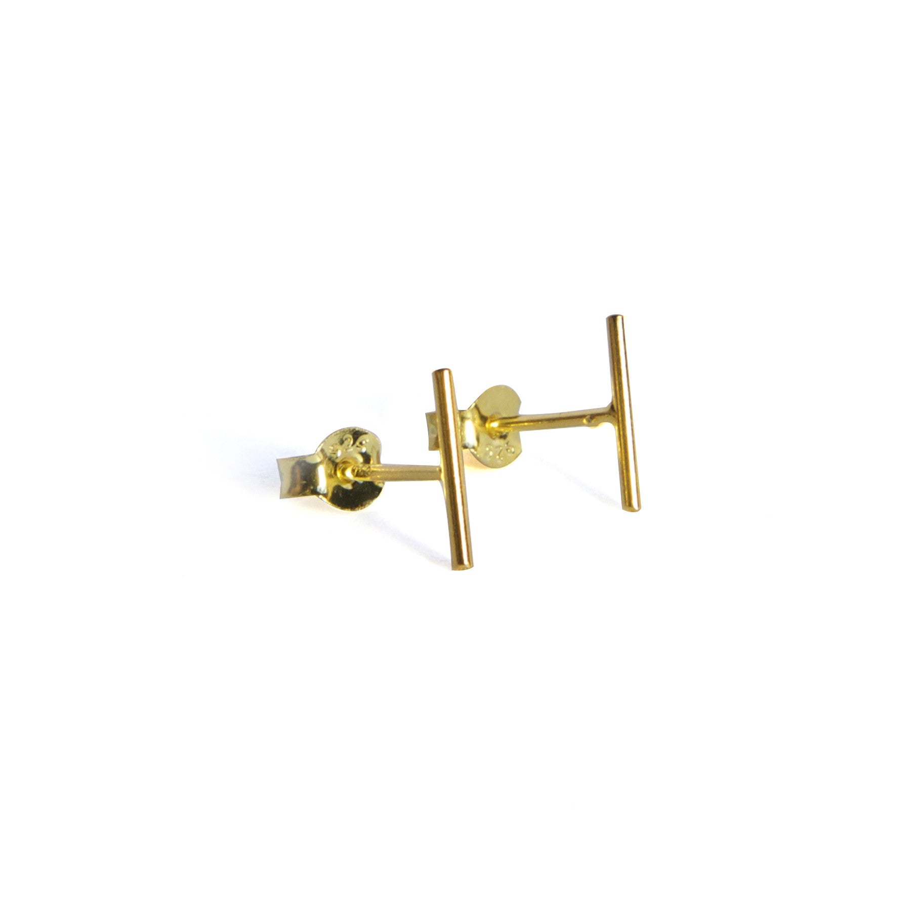 Medium Skinny Bar Studs - Dainty Gold & Silver Earrings for Women | Perfect for Everyday Wear, Parties & Gifting