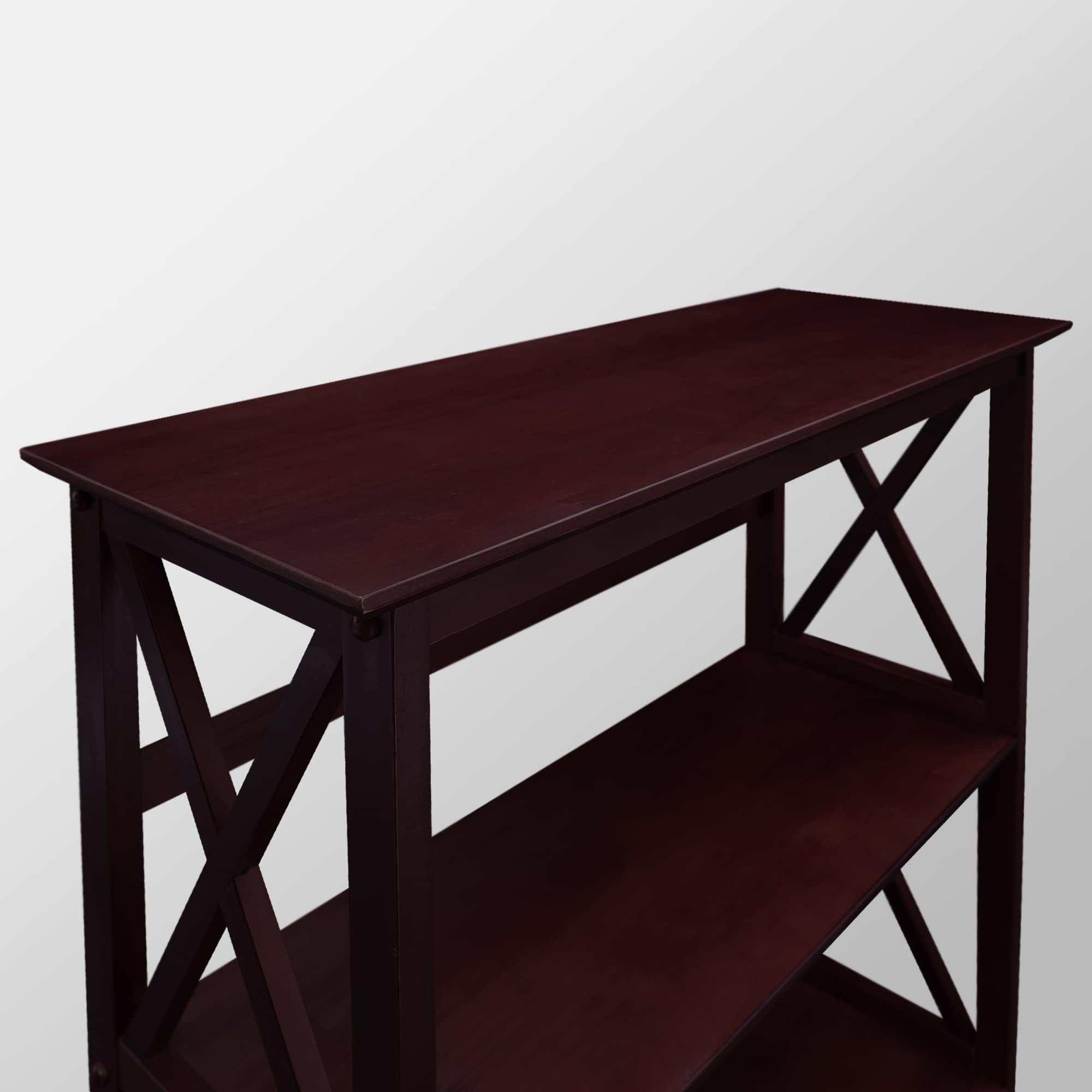 Modern Wooden Bookshelf for Home & Office - 5-Tier Storage Shelf for Books, Decor & Essentials | Perfect for Living Room, Bedroom & Study Spaces