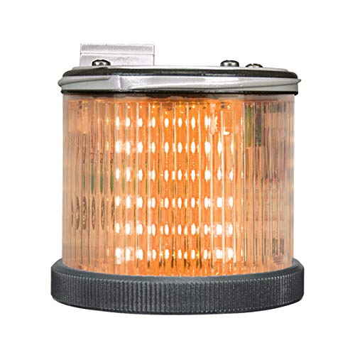 FMX SL70-LED-CAMB-240A 70mm Amber LED Module with Clear Lens - 240VAC Steady Light for Industrial Equipment, Emergency Vehicles & Warning Signs | Durable Warning Light for Construction Sites, Traffic Control & Safety Alerts