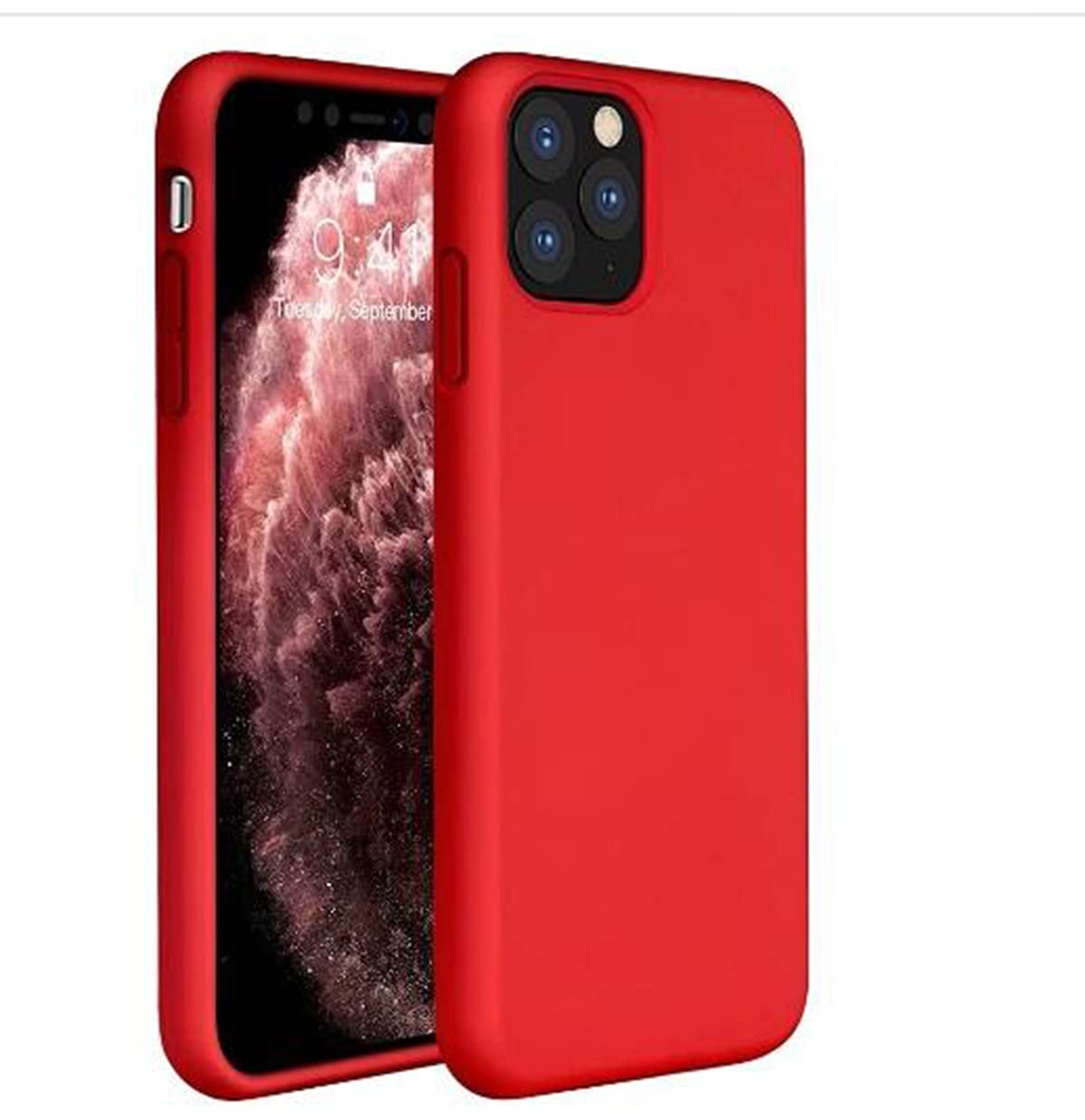 Premium Clear Silicone Gel iPhone 11 Pro Max Case - Shockproof, Anti-Scratch Protective Cover (Red) | Slim Fit for Everyday Use & Travel Protection