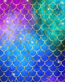 Dreamlike Mermaid Fish Scale-2