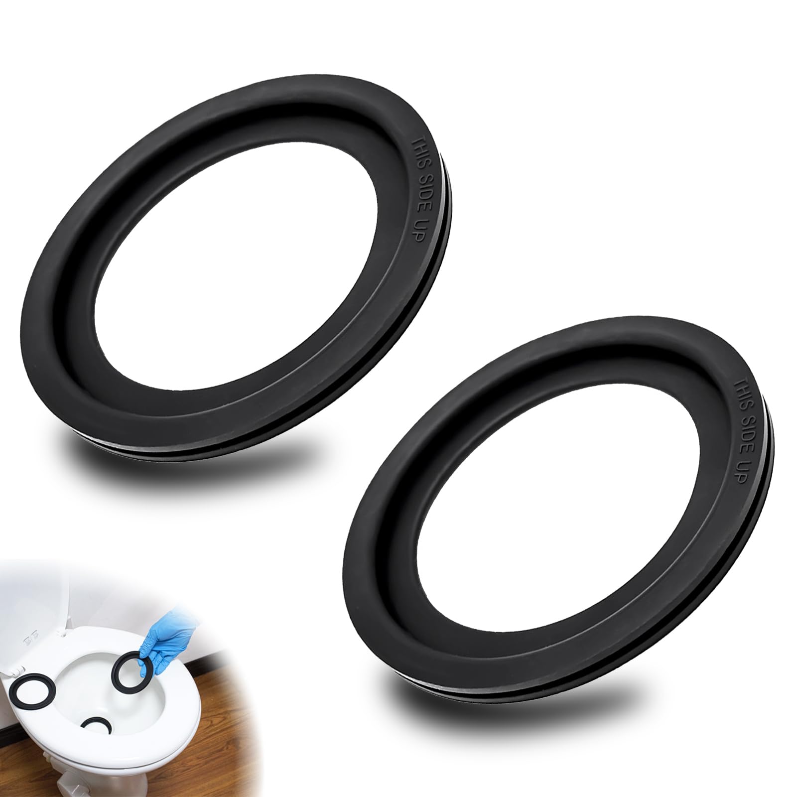 Dometic 300/310/320 RV Toilet Seal Replacement Kit - 2 Pack Flush Ball Rubber Gasket (Replaces Part #385311658) | Perfect for Camper, Motorhome & Travel Trailer Toilet Repairs