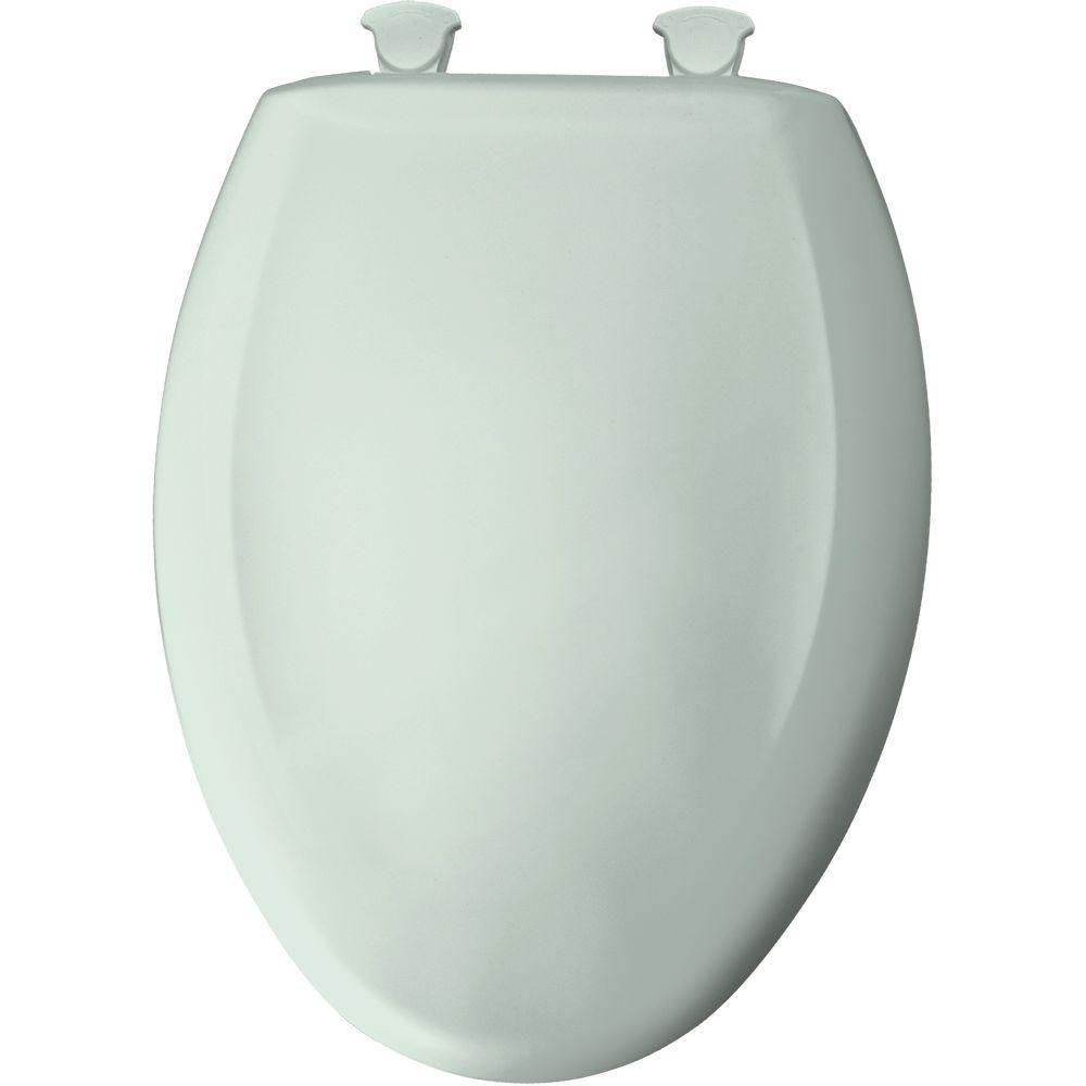 Bemis Slow Close Elongated Toilet Seat with STA-TITE Hinge - Spring Green 529812 - Durable & Quiet for Home, Office, or Commercial Use