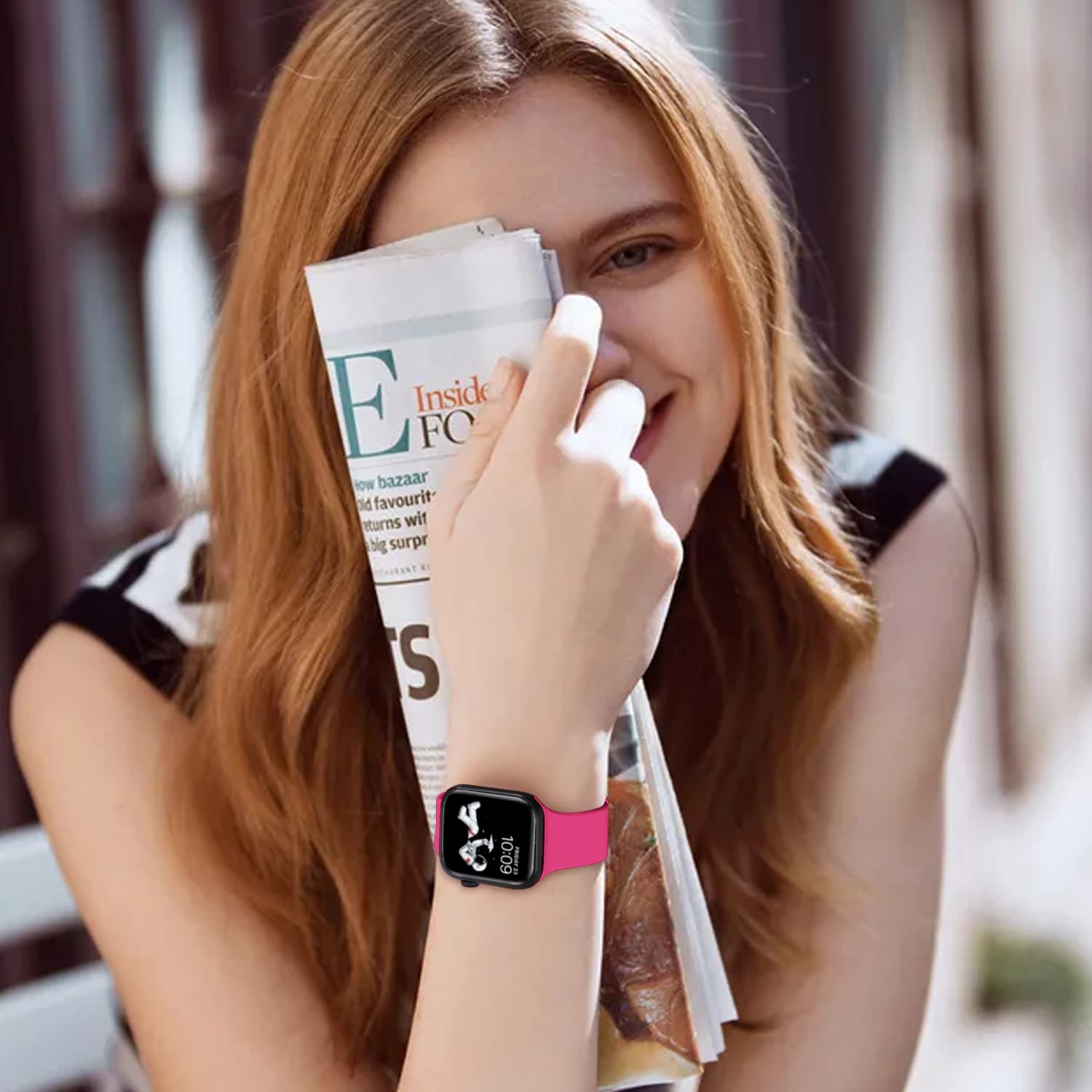[5 Pack] STG Soft Silicone Sport Watch Band for Apple Watch 38mm 40mm 41mm 42mm 44mm 45mm 49mm - Compatible with iWatch Ultra SE Series 8/7/6/5/4/3/2/1 - Durable Replacement Strap for Workout, Running & Daily Wear
