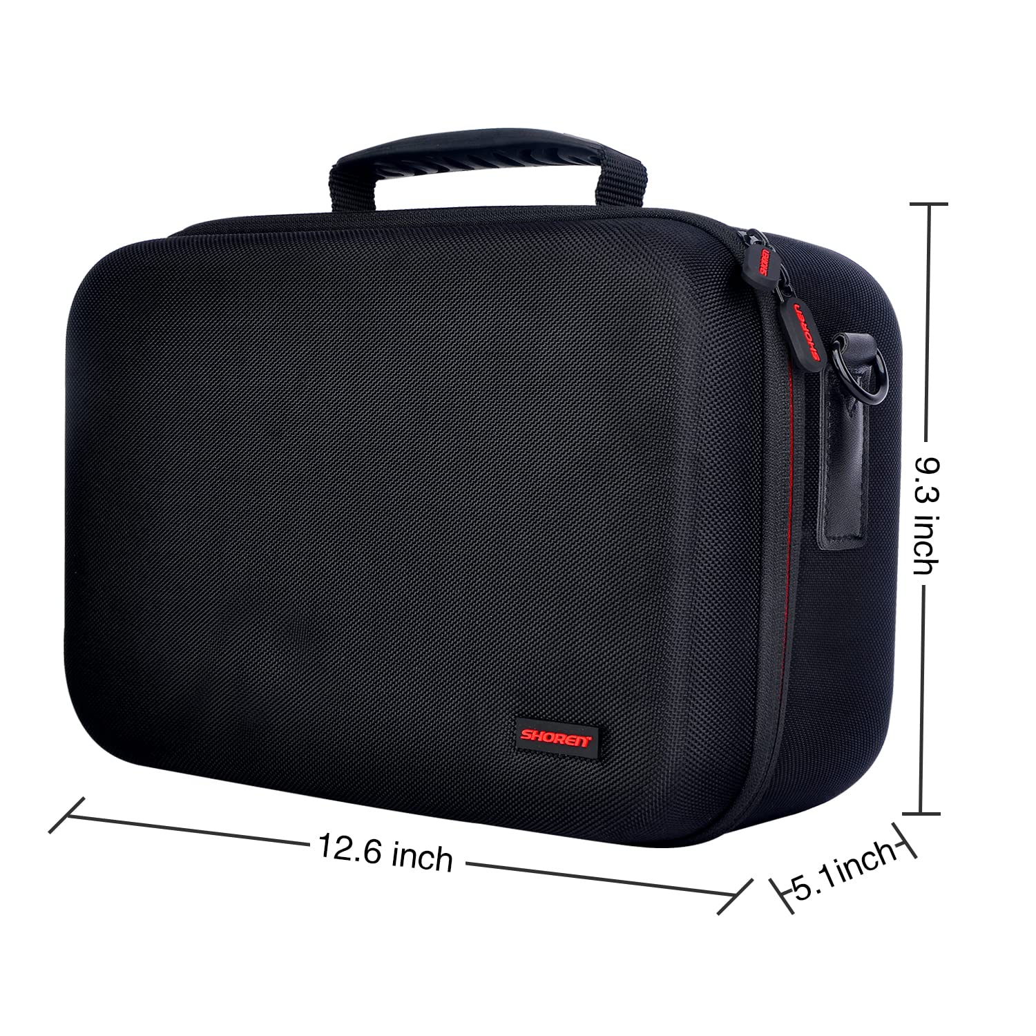 Oculus Quest 2 VR Headset Travel Case - Shockproof EVA Hard Shell Protective Storage Bag with Detachable Shoulder Strap for VR Gaming Accessories (Black) - Perfect for Travel, Storage & VR Gaming Protection