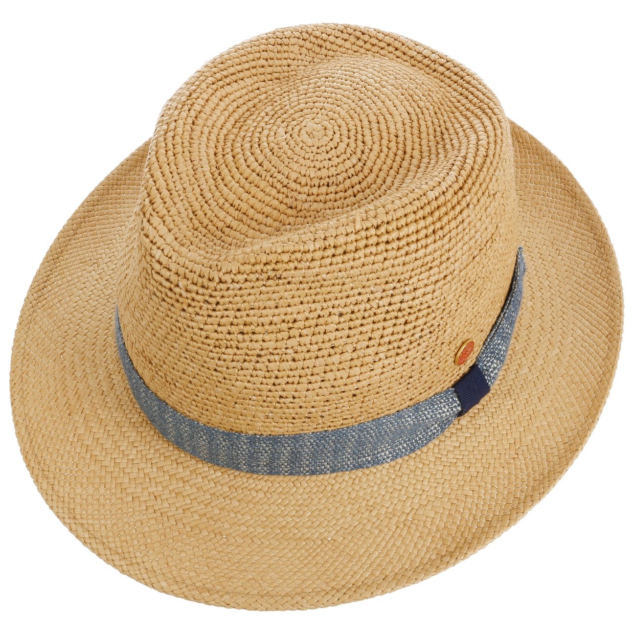 Stylish Mayser Manuel Crochet Trilby Panama Hat for Men - Perfect for Summer Beach, Outdoor Travel & Casual Fashion