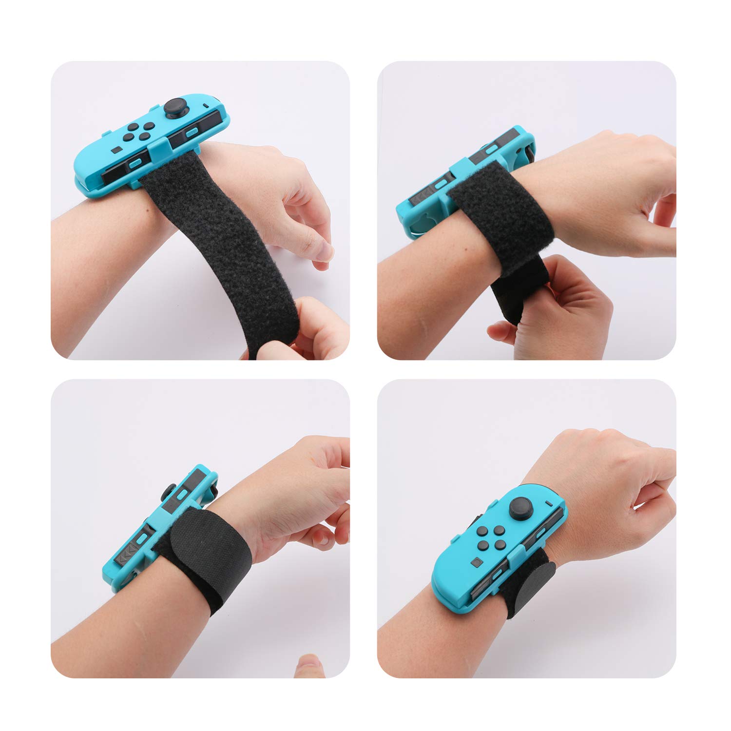 HEATFUN Leg Strap for Nintendo Switch Sports & Ring Fit Adventure - Includes 1 Leg Accessory & 1 Wrist Band - Perfect for Switch Dance Games, Fitness Training & Active Gaming