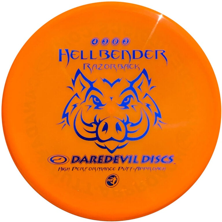 Daredevil Disc Golf Hellbender Razorback (HP) Putter - Premium Disc Golf Putter for Accurate Throws & Putting Practice - Perfect for Beginners and Pro Players on the Course