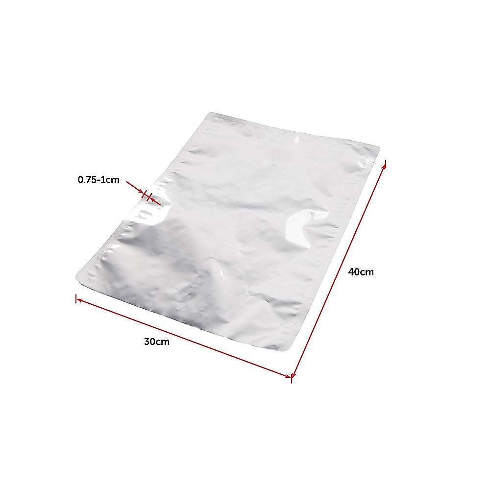 100 Pack Vacuum Sealer Bags 30x40cm - Heavy Duty Aluminum Foil Food Storage Bags for Sous Vide, Freezer, Meal Prep & Long Term Preservation | Heat Sealable & Airtight | Perfect for Vacuum Sealers & Food Preservation