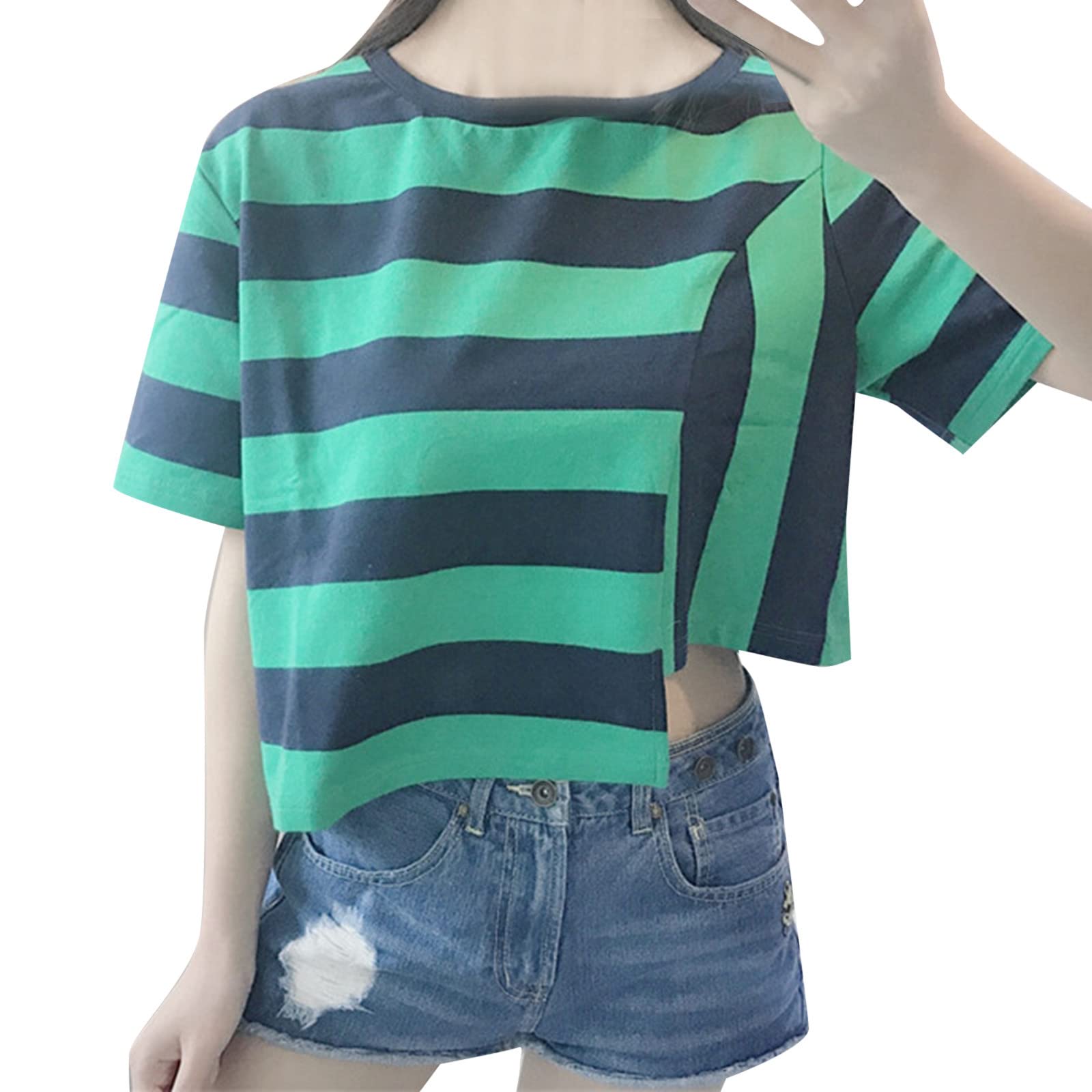 Women's Summer Casual Tops - Floral Print Loose Fit Short Sleeve T-Shirts & Tank Tops for Ladies | Beach Wear, Vacation Outfits, Everyday Comfort