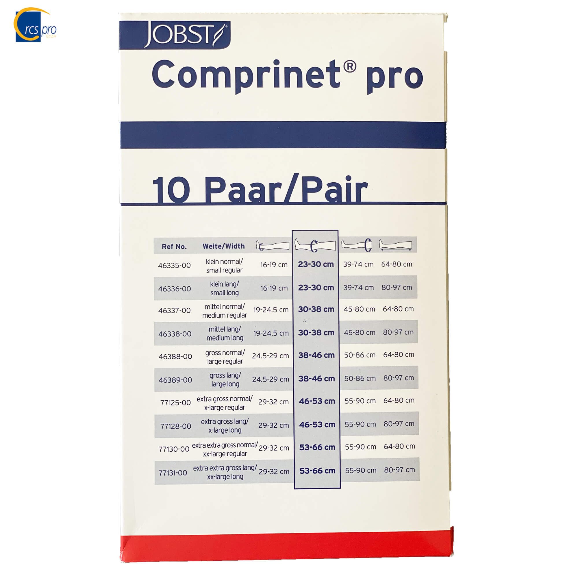Comprinet Pro Anti-Embolism Compression Stockings - Thigh High (1 Pair) - Size 5 - Ideal for Travel, Post-Surgery & Varicose Vein Relief