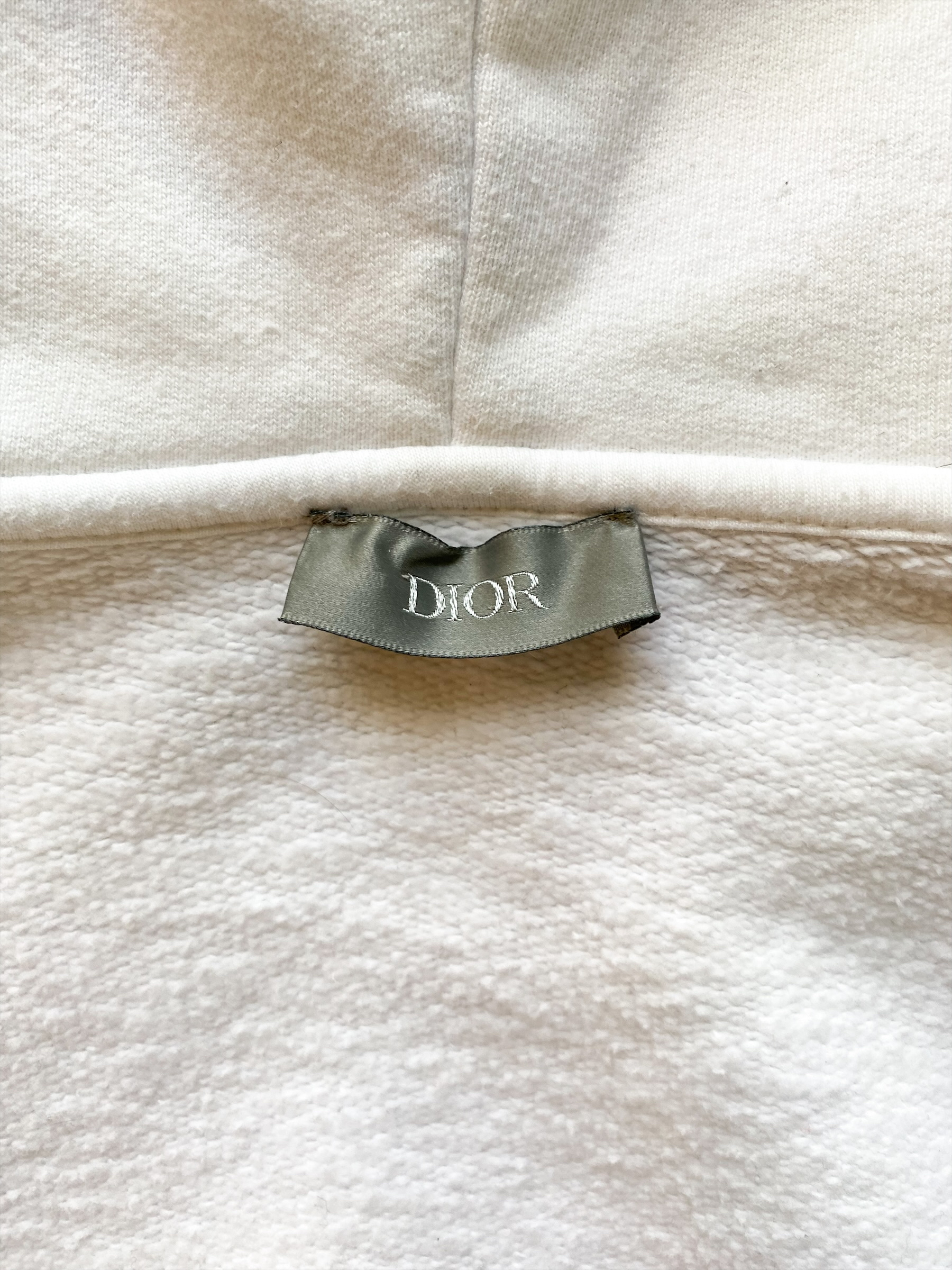 Dior Daniel Arsham White Logo Hoodie - Men's Luxury Fashion Sweatshirt for Streetwear & Casual Outfits | Perfect for Urban Style & Designer Collections